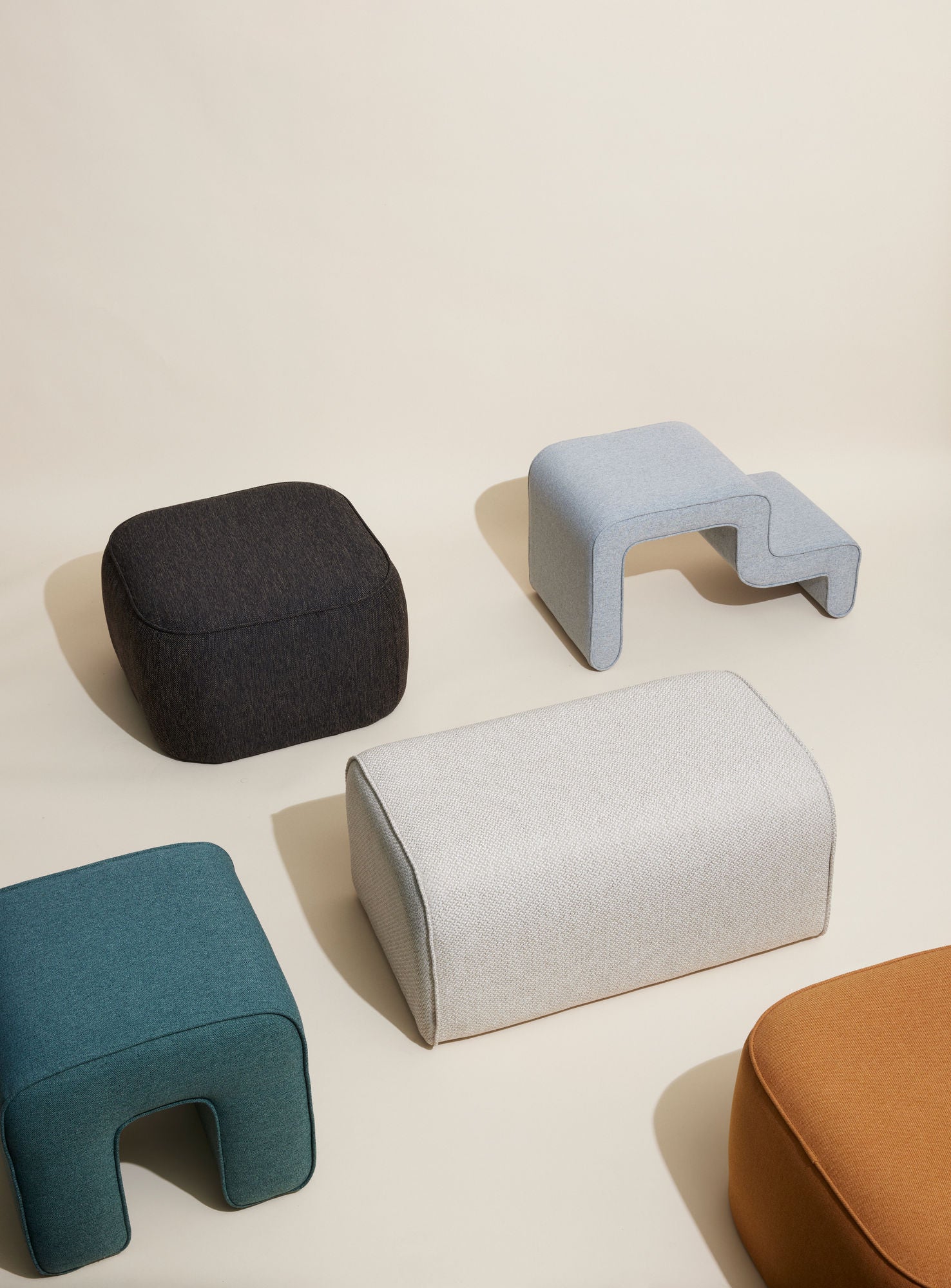 Cube Pouf  Dunkelbraun