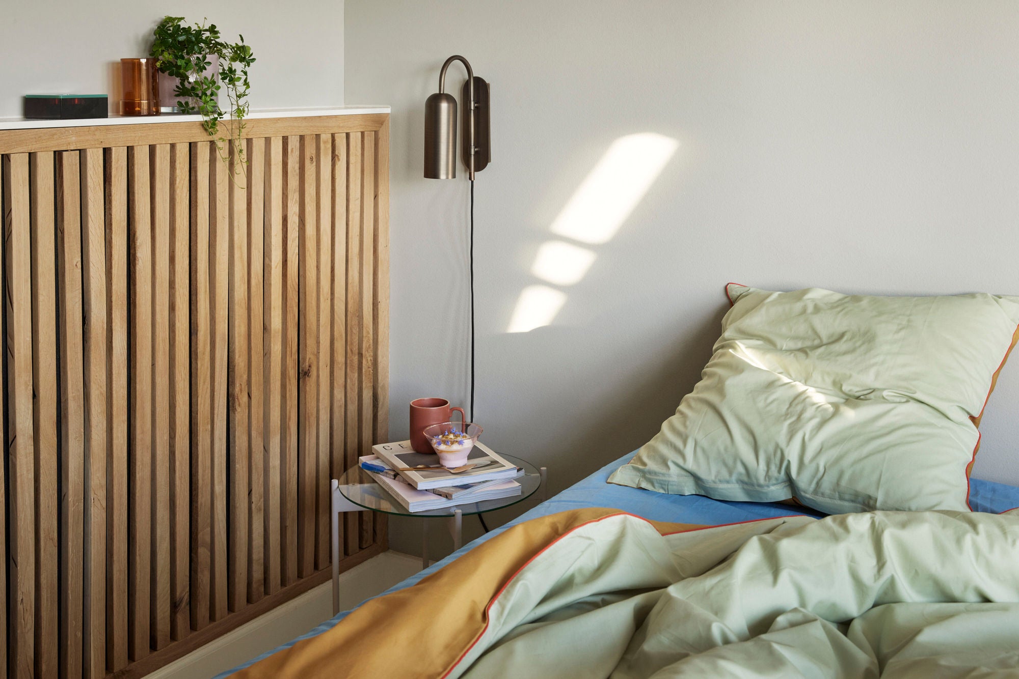 Aki Bettwäsche 80/220 Orange/Grün