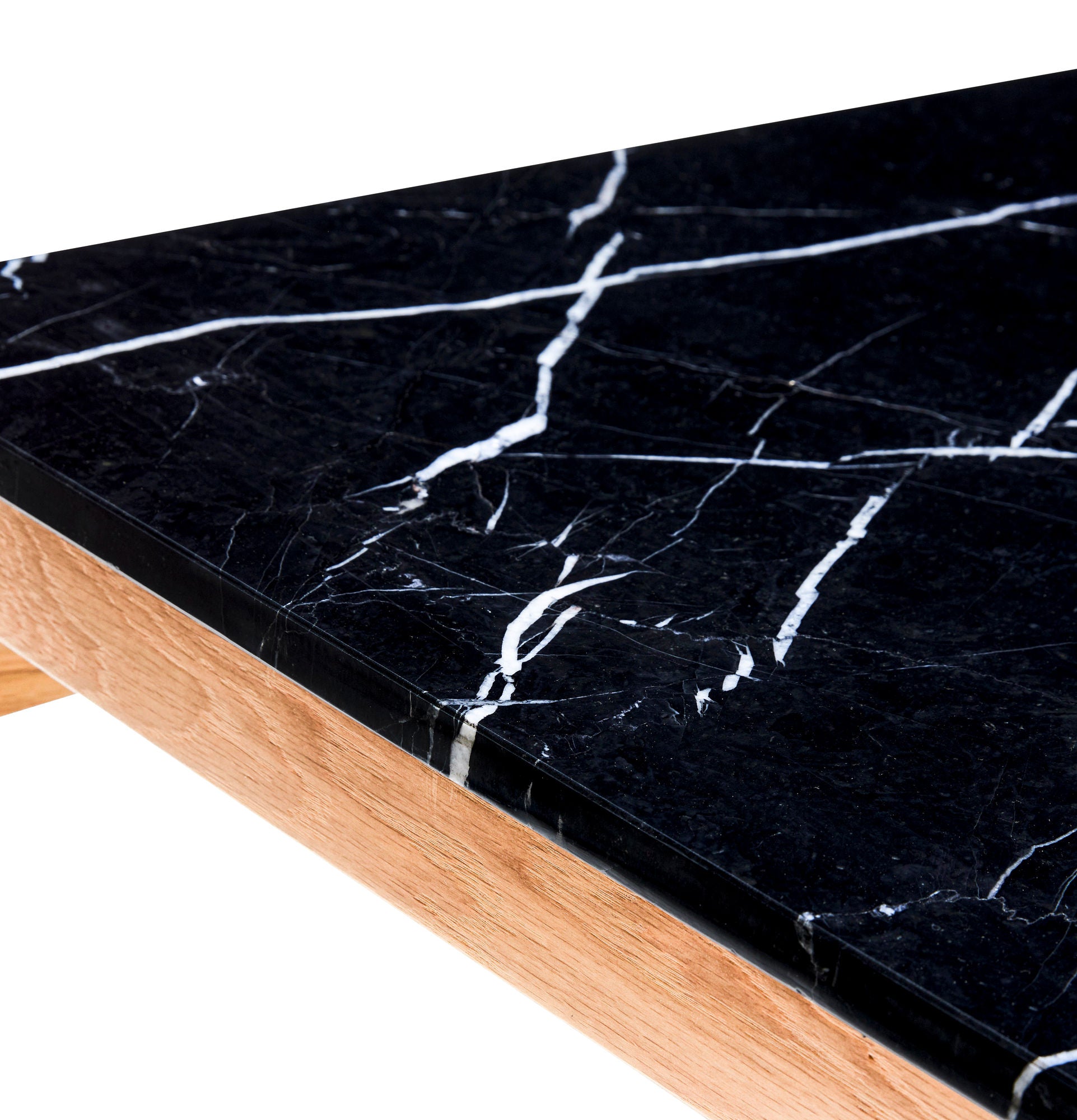 Raw Beistelltisch Schwarz/Naturfarben