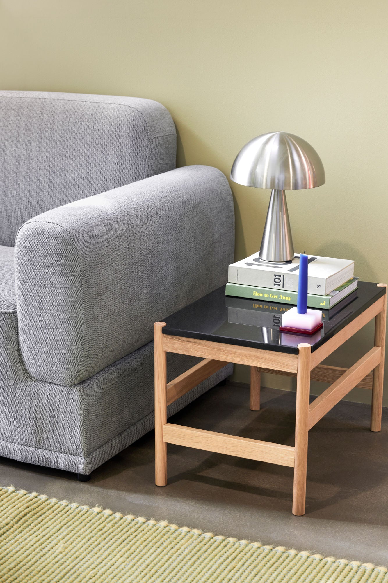 Raw Beistelltisch Schwarz/Naturfarben