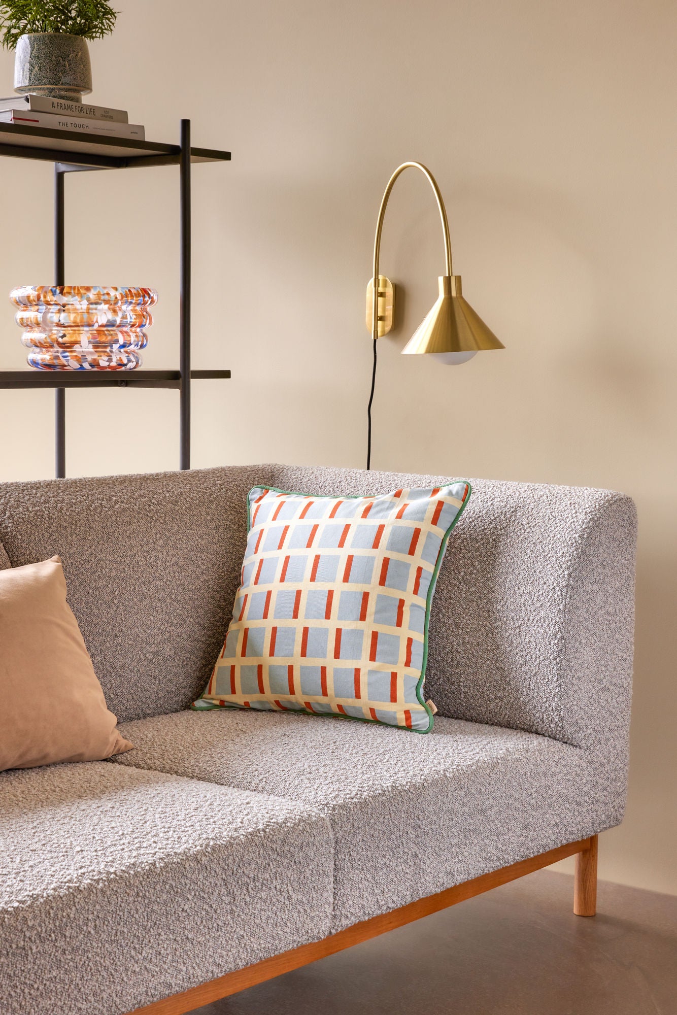 Blaze Große Glasschale – Klarglas mit gesprenkeltem Muster