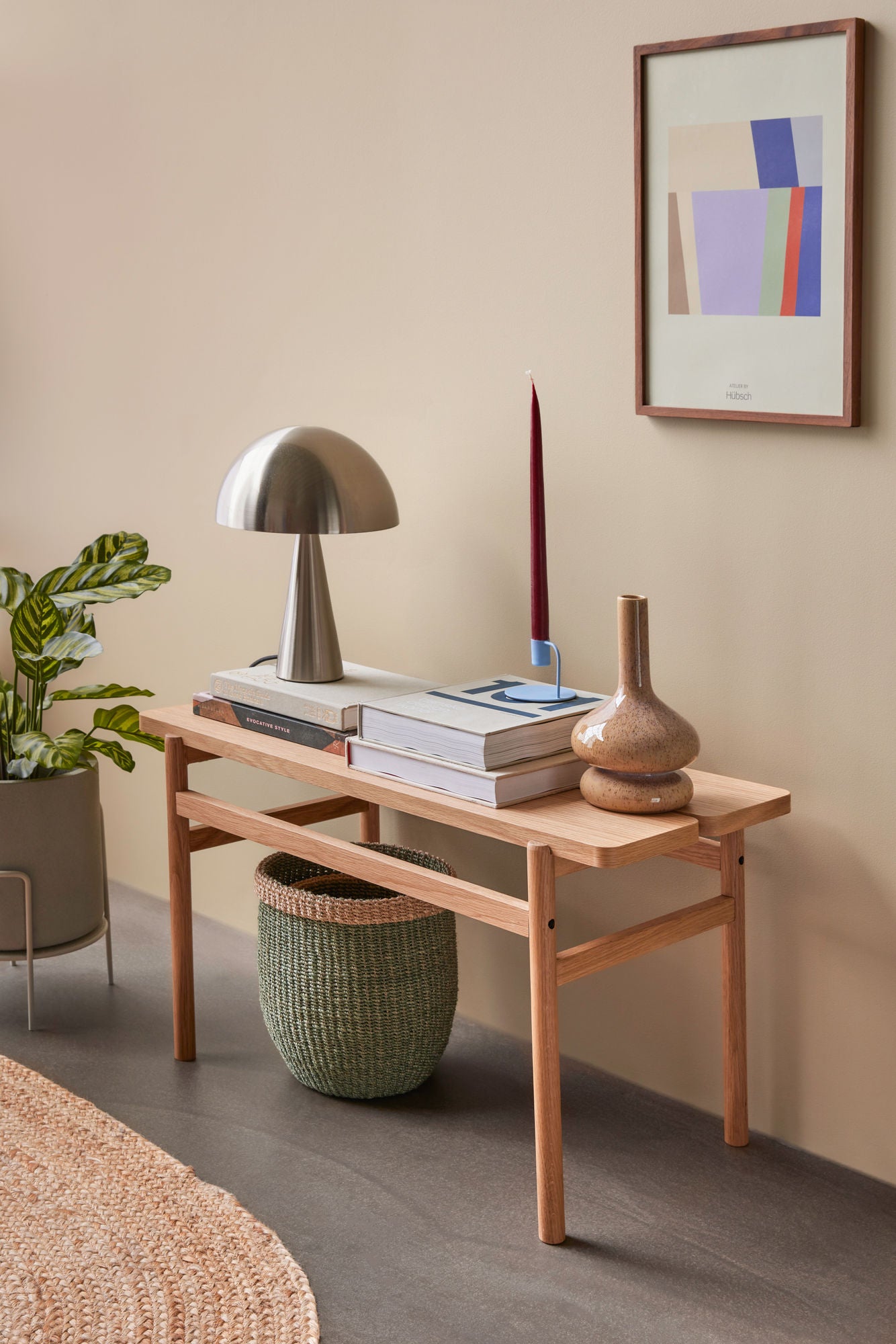 Mush Tischlampe Mini Nickel Minimalistisches Design Mit E14 Fassung