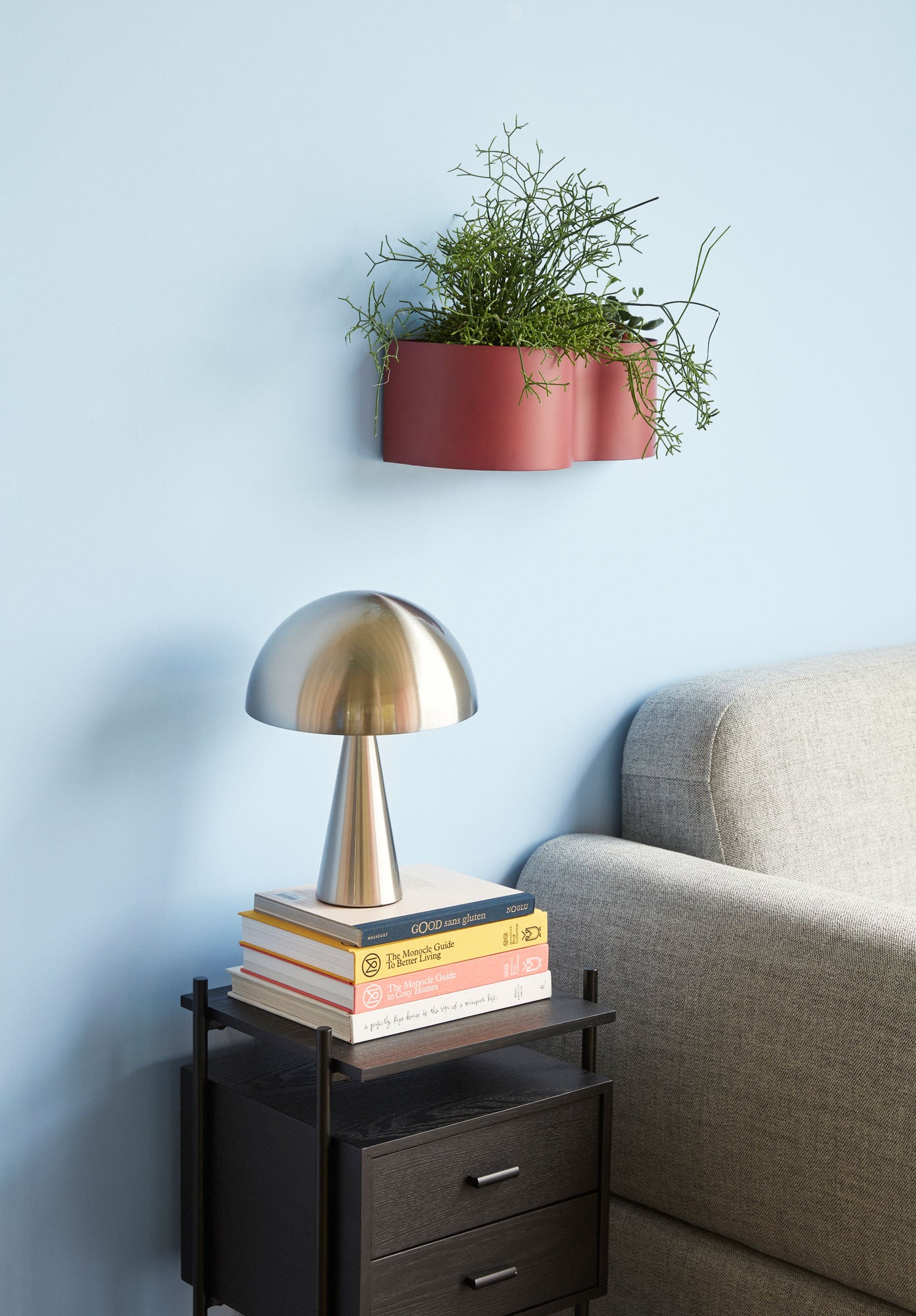 Mush Tischlampe Mini Nickel Minimalistisches Design Mit E14 Fassung