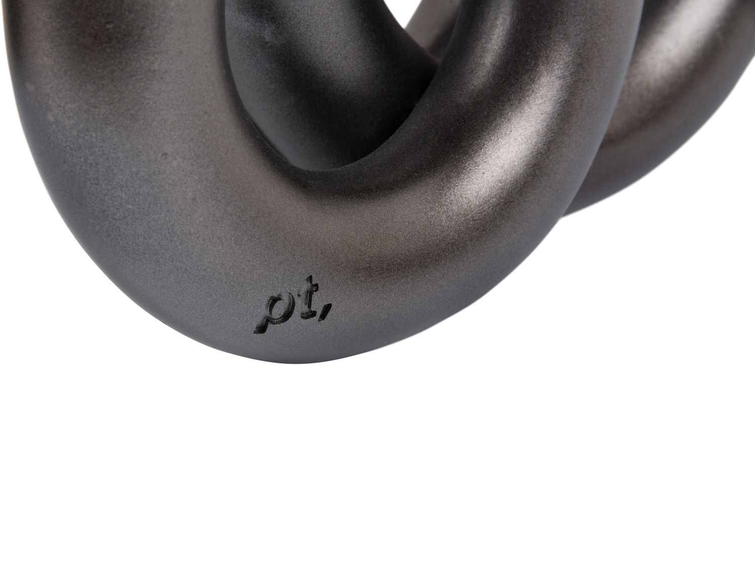 Kerzenhalter Rings Mittelgroß Metallisch Dunkelgrau