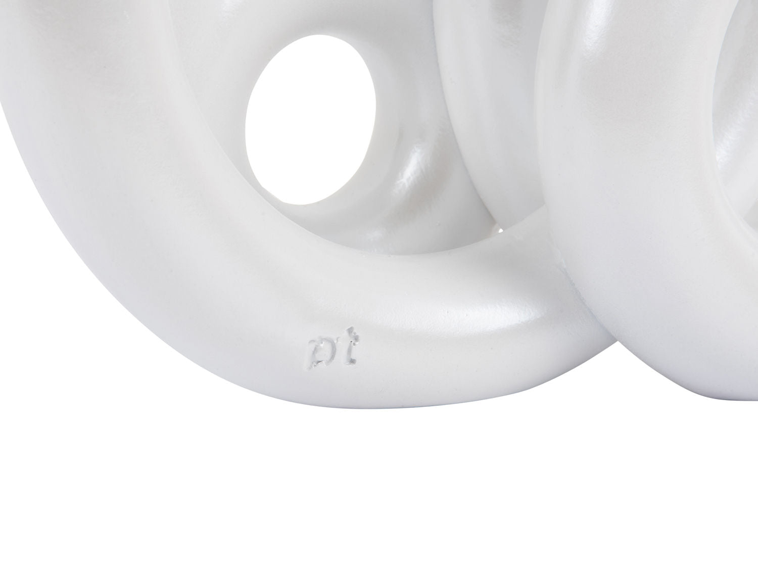 Rings Großer Kerzenhalter Metallisch Weiß Deko Wohnzimmer