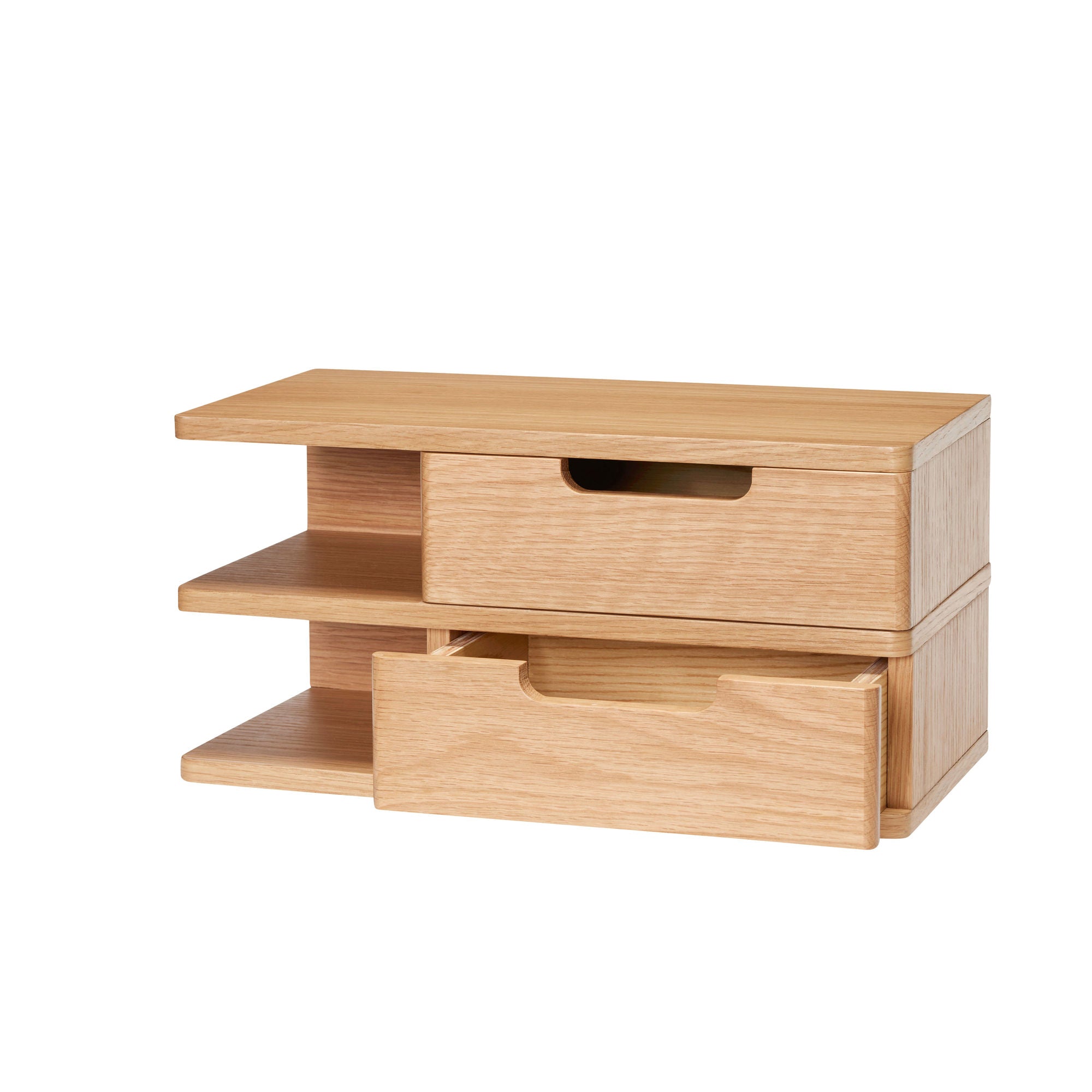 Offenes Wandregal/Nachttisch – FSC®-Eichenfurnier