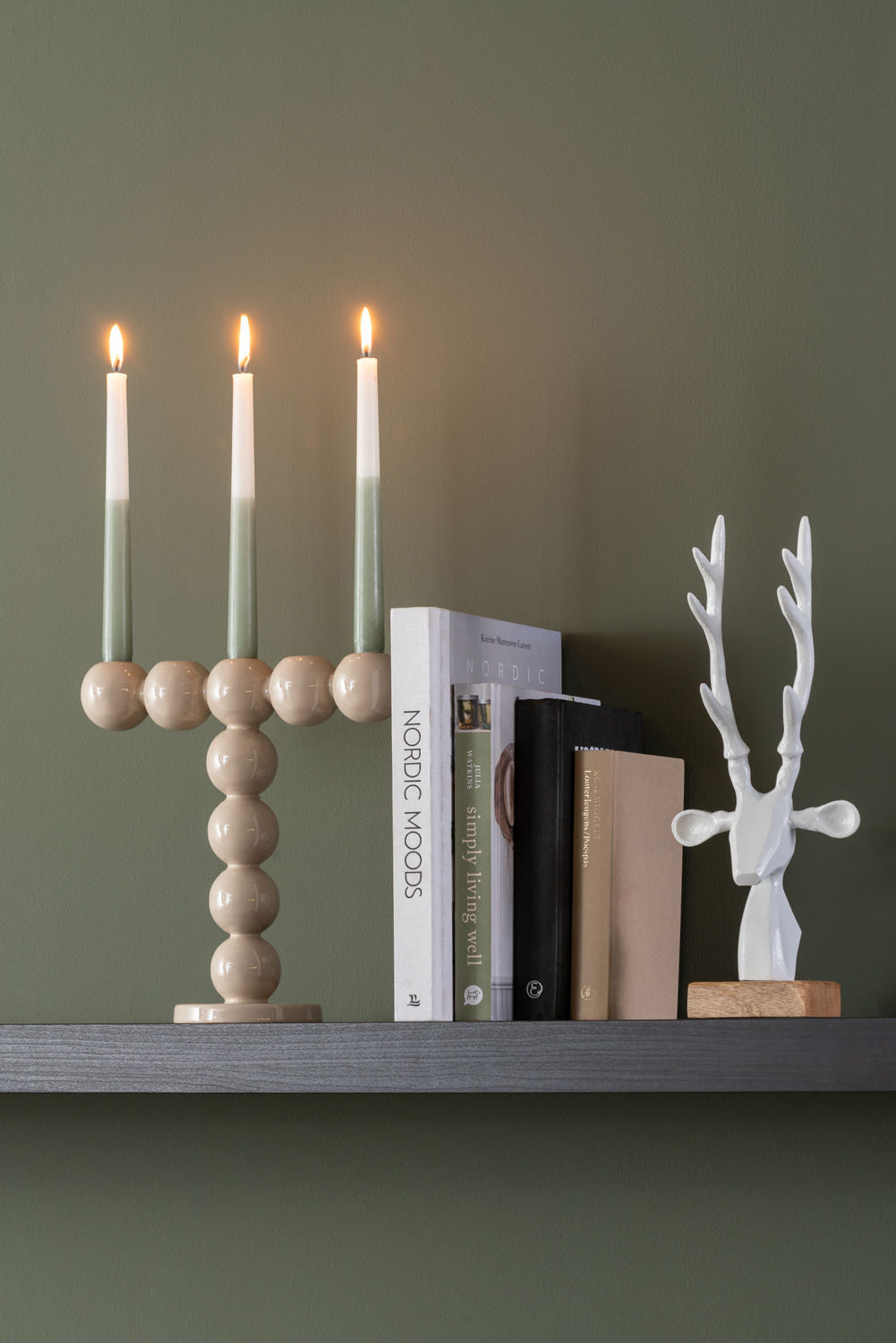 Kerzenhalter Bubbles Hochglänzend Weiß Romantische Stimmung