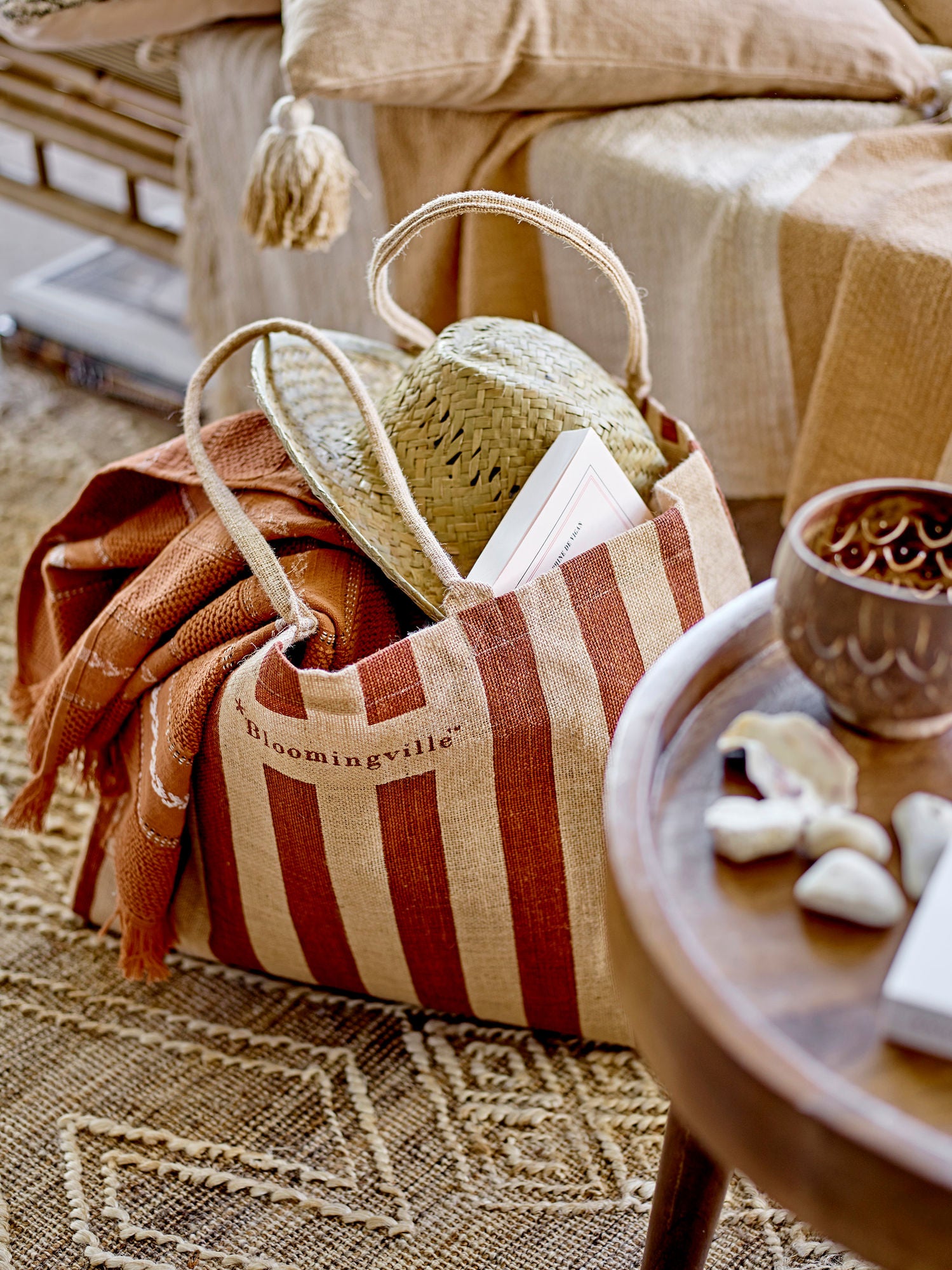 Sole Tagesbett Bambus Natur Verstellbare Rückenlehne Lesen Relaxen