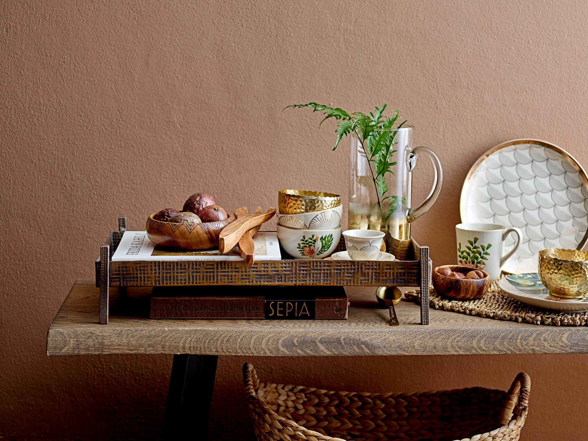 Raw Eichenbank Aus FSC Holz mit Warmer Braunton und Natürliche Maserung