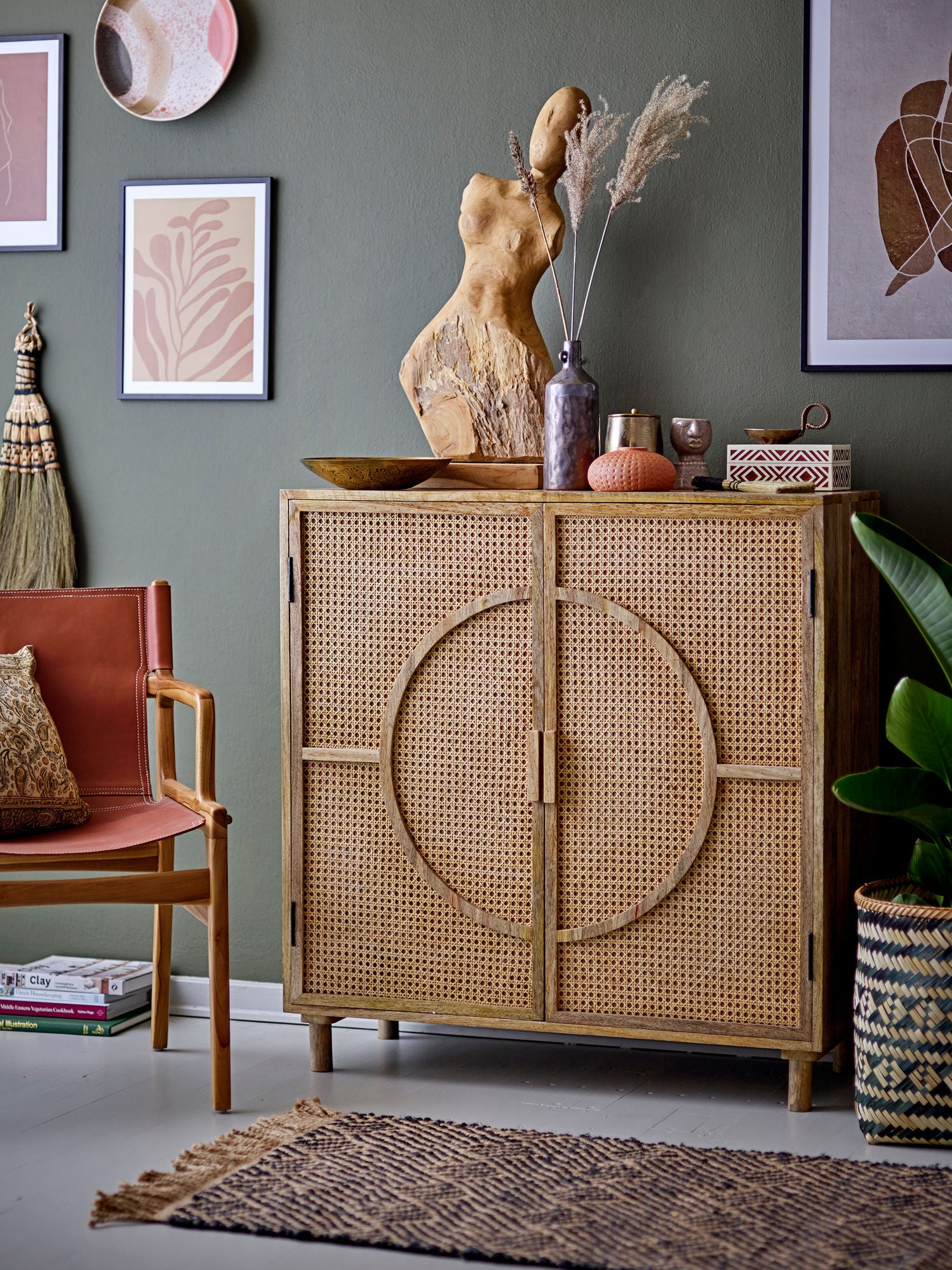 Lenoa Dekofigur, Teakholz, handgeschnitzt, 70 cm