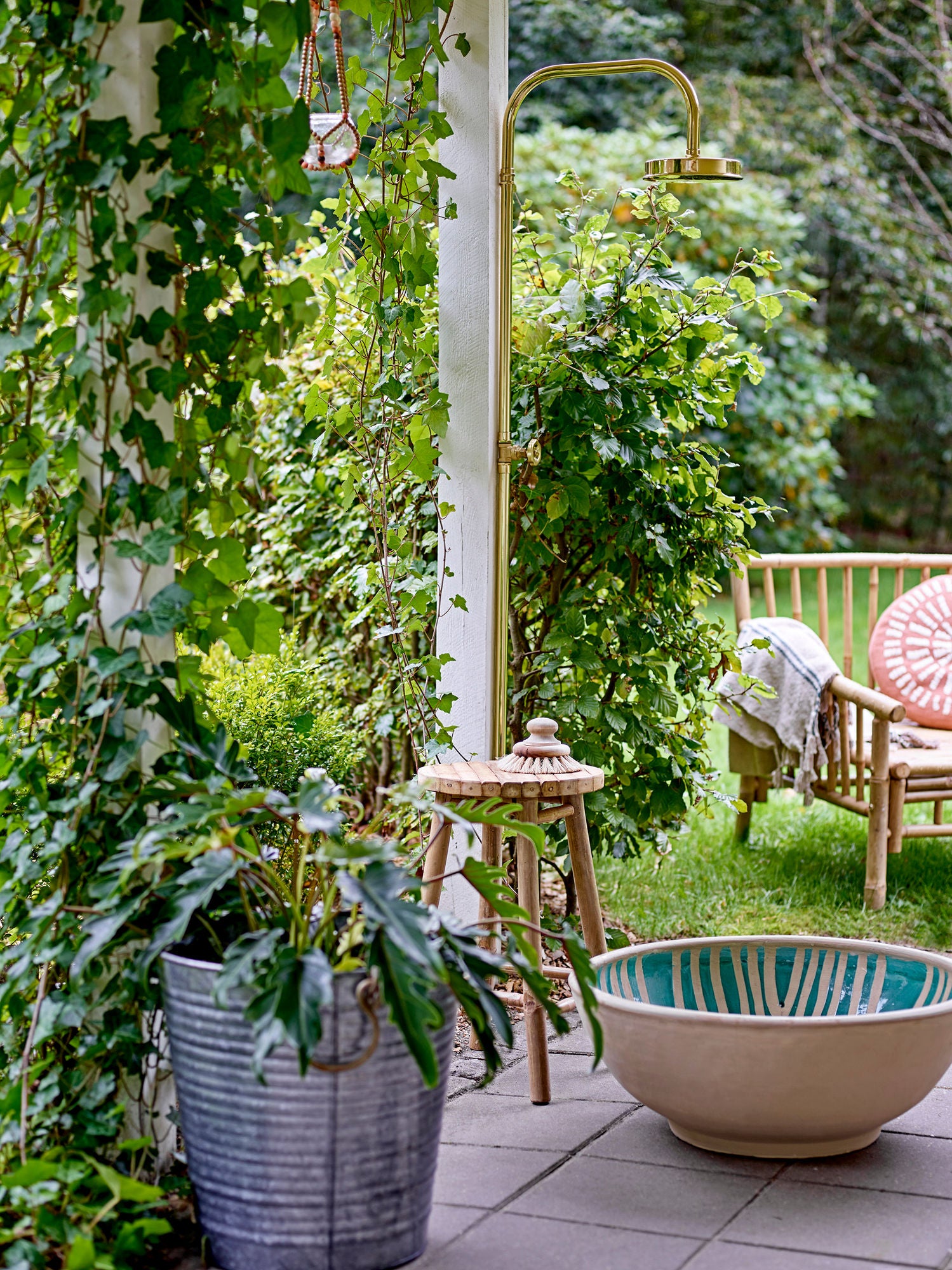 Evar Verzinkter Blumentopf Doppel Set Aus Eisen mit Rostschutz und Tragegriffen für Den Garten Außen