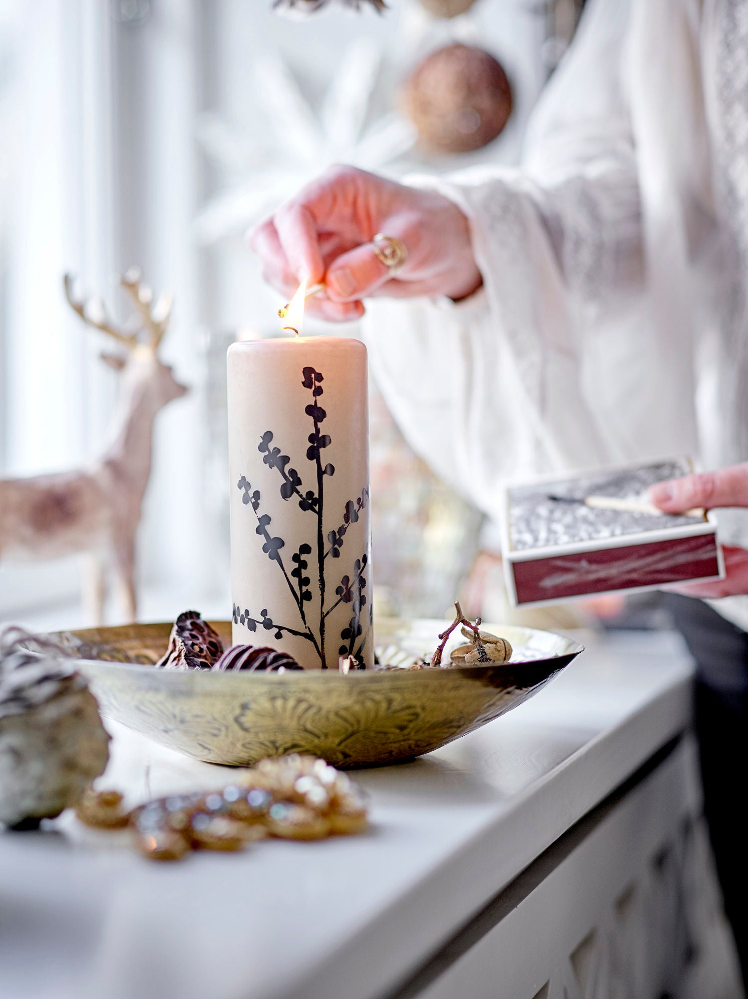 Tuan Rentier-Set, Natur, Polyresin