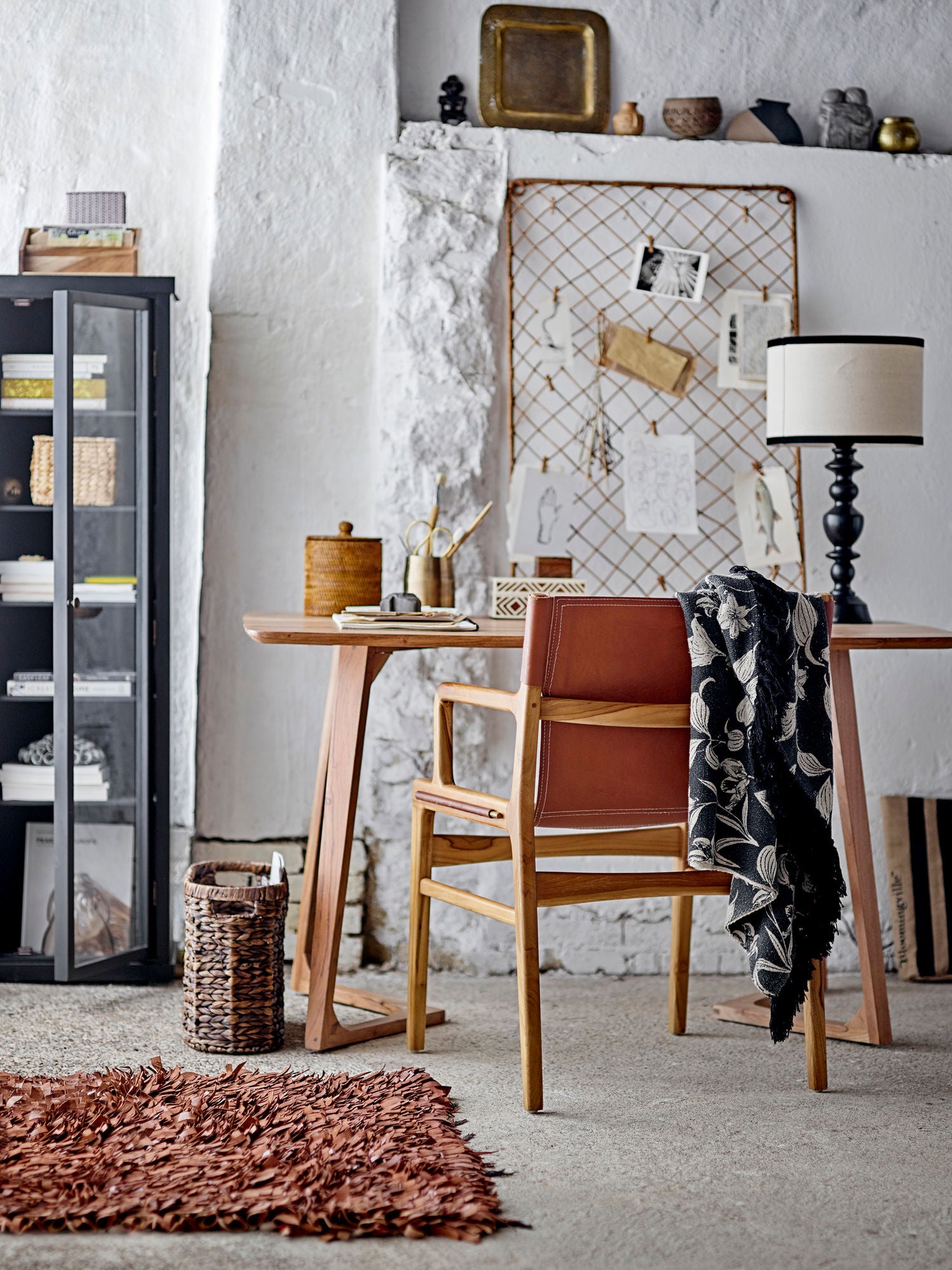 Nezha Deko-Vase Dreier-Set Schwarz Terrakotta Handbemalt für Warme Raumakzente