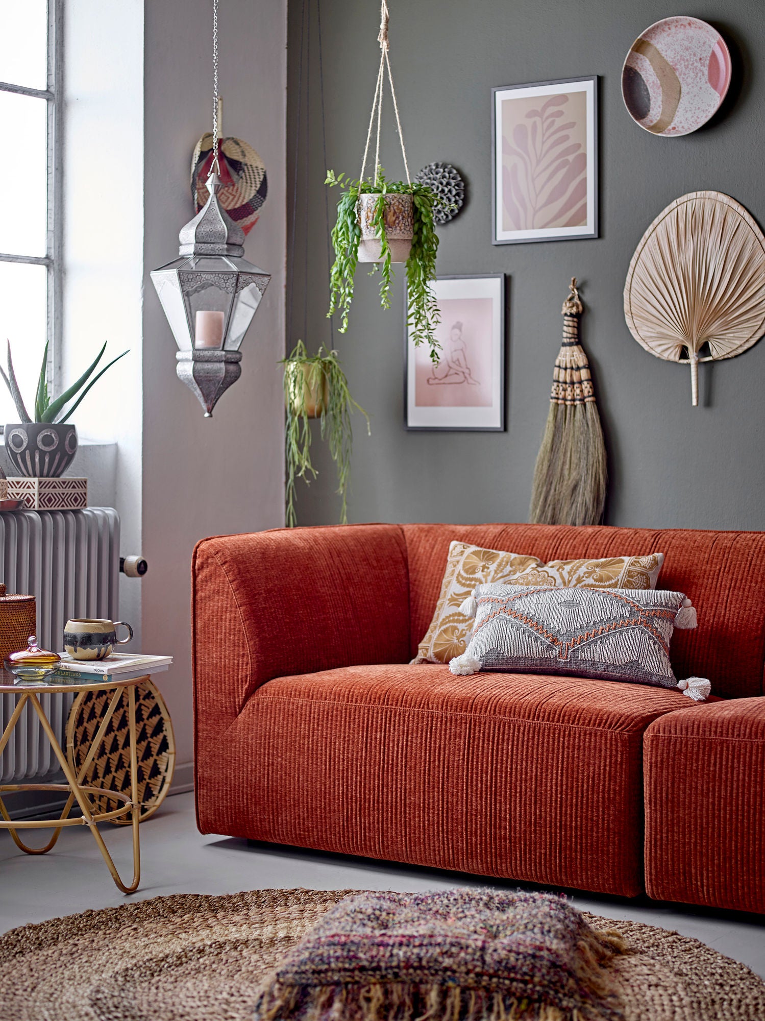 Malic Seegras Teppich Natur Runde Silhouette Langlebig Unikat Wärme für Räume