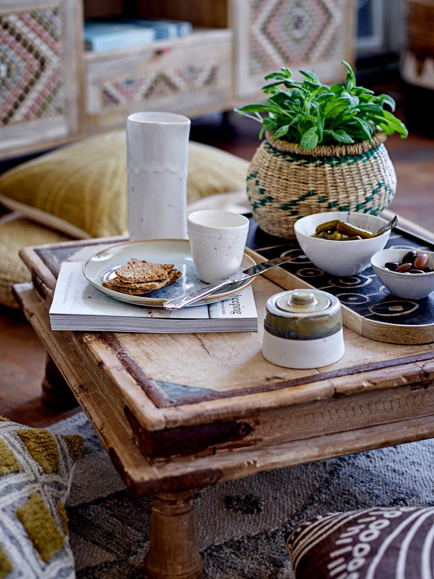 Delara Grüner Wollteppich Aus Natürlicher Wolle für Wohnzimmer Langlebigkeit und Weichheit