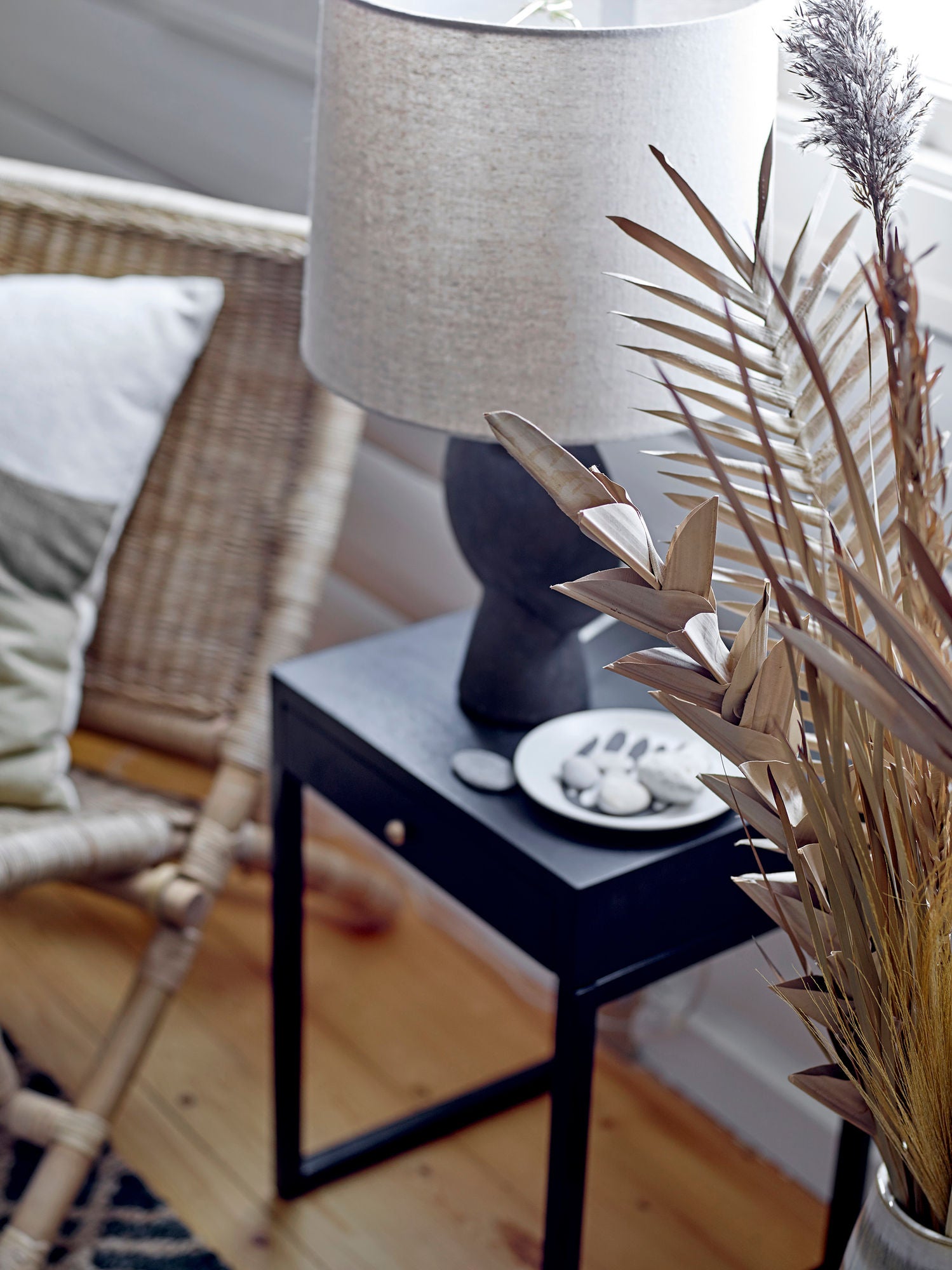 Sergio Tischlampe Terrakotta Braun Warmes Licht Nordic Stil Organische Struktur