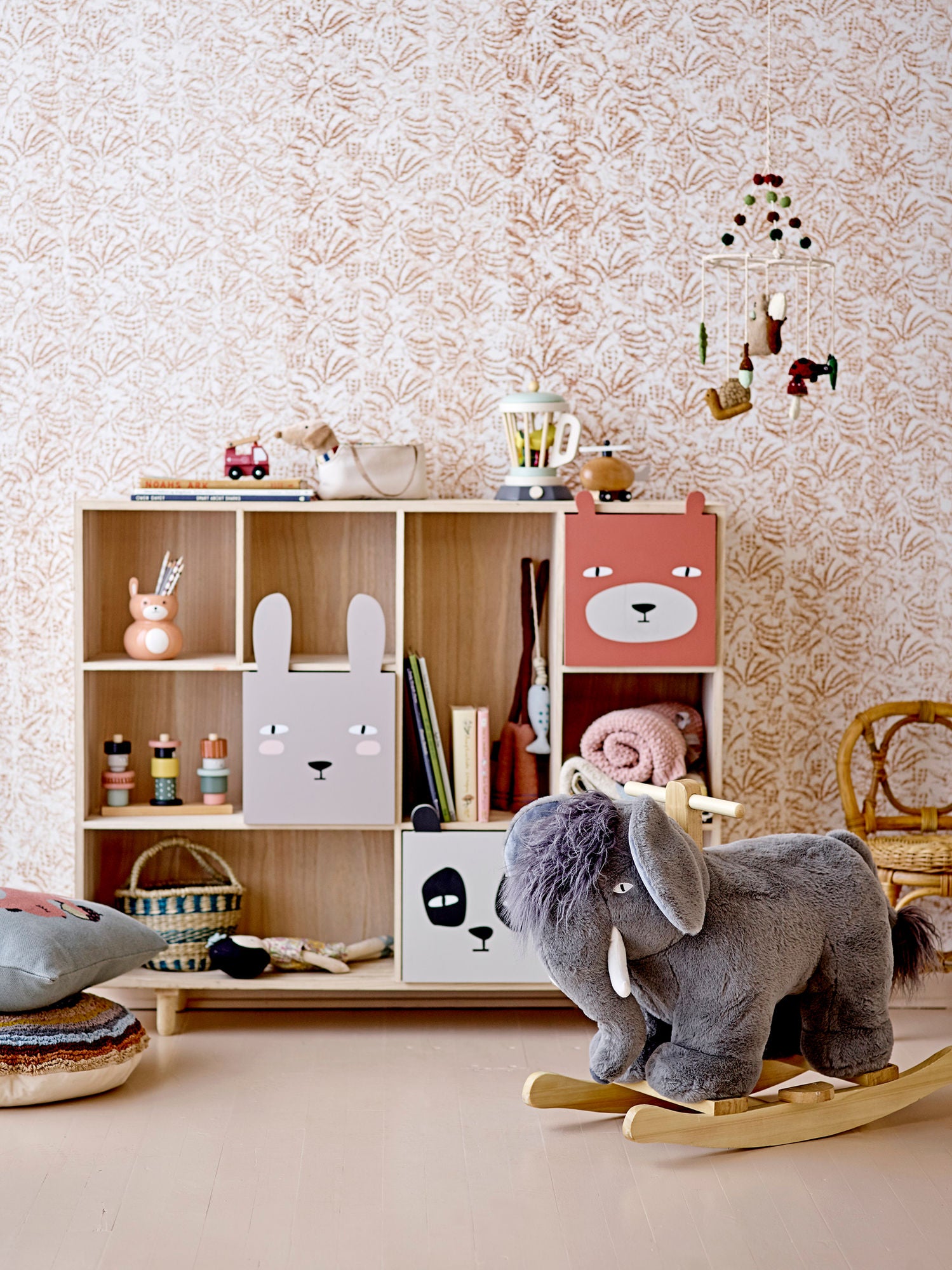 Calle Bücherregal mit Schubladen, Natur, Paulownia