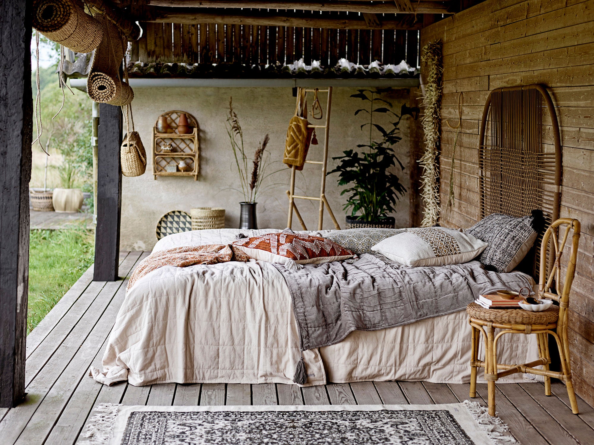 Diora Seegras Aufbewahrungskorb Ballonform Zweier Set Vielseitig für Kissen