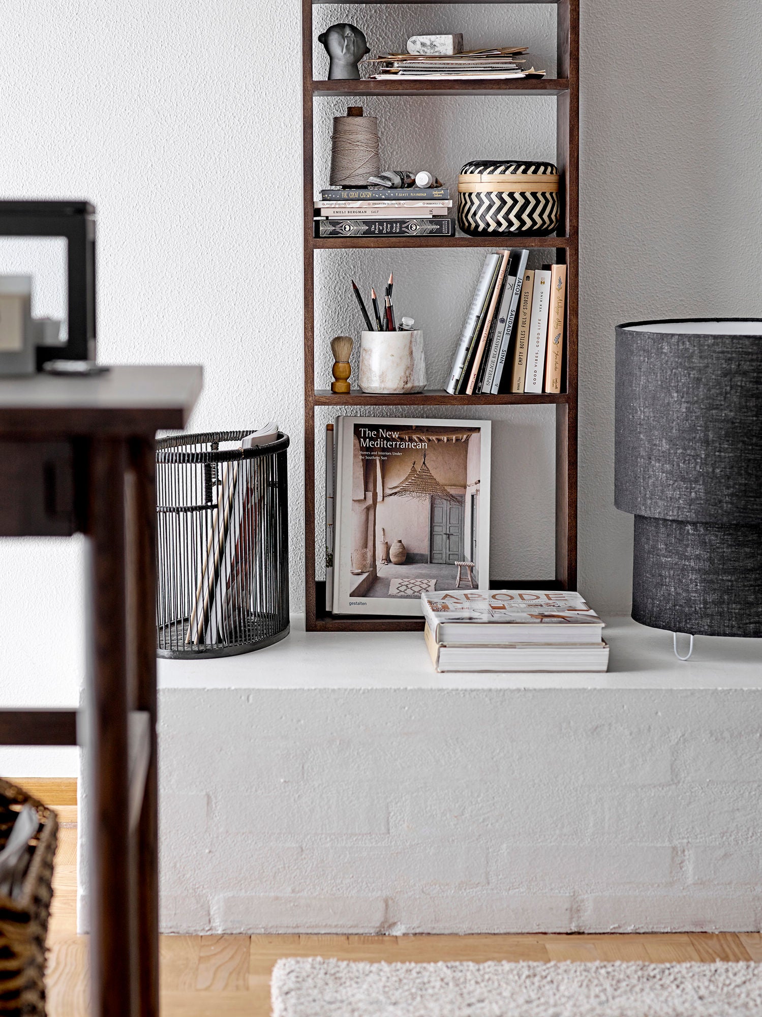 Zalt Tischlampe Leinen Schwarz Warmes Licht für Gemütliche Räume