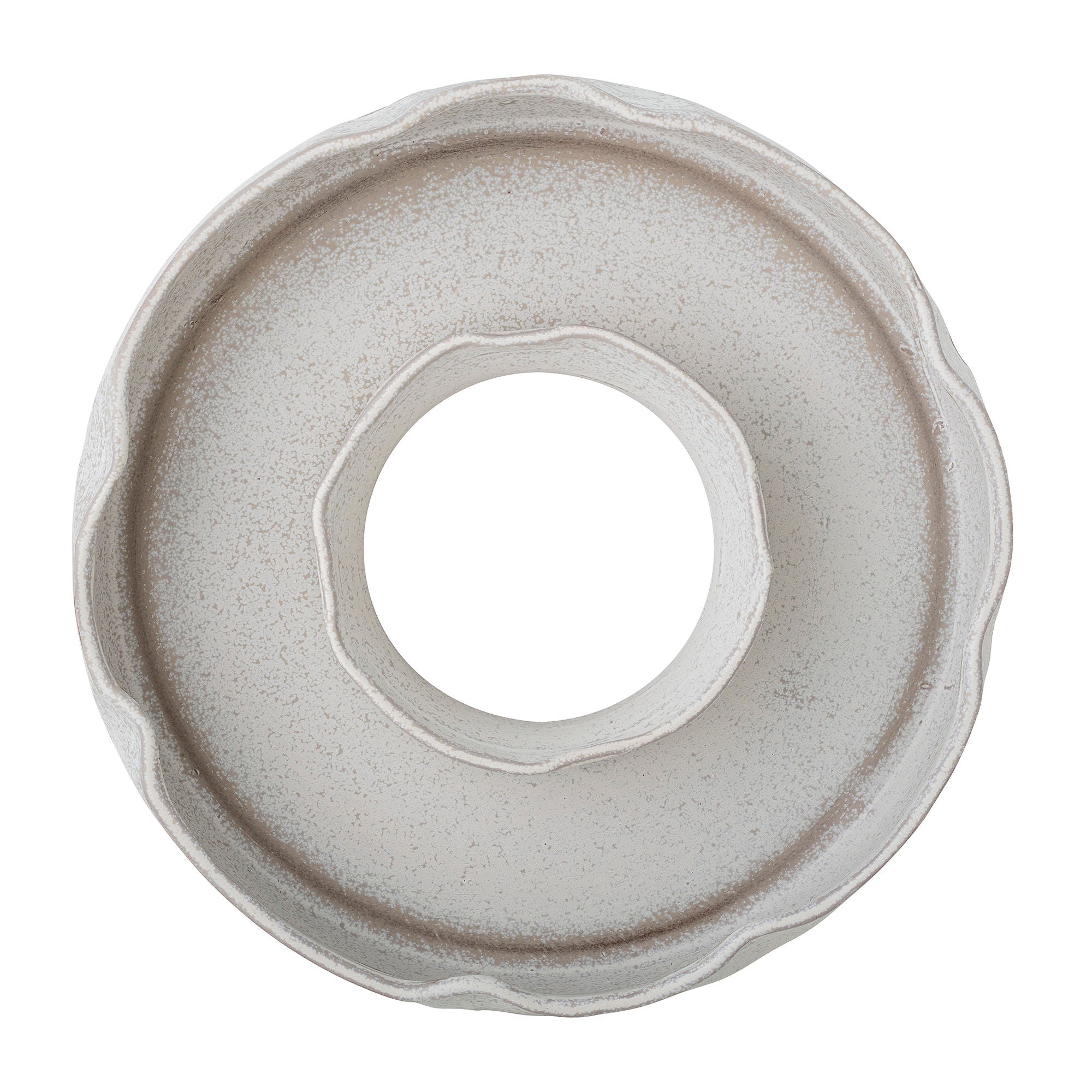 Leda Steingut Tablett Zentrale Öffnung für Stilvolle Speisenpräsentation