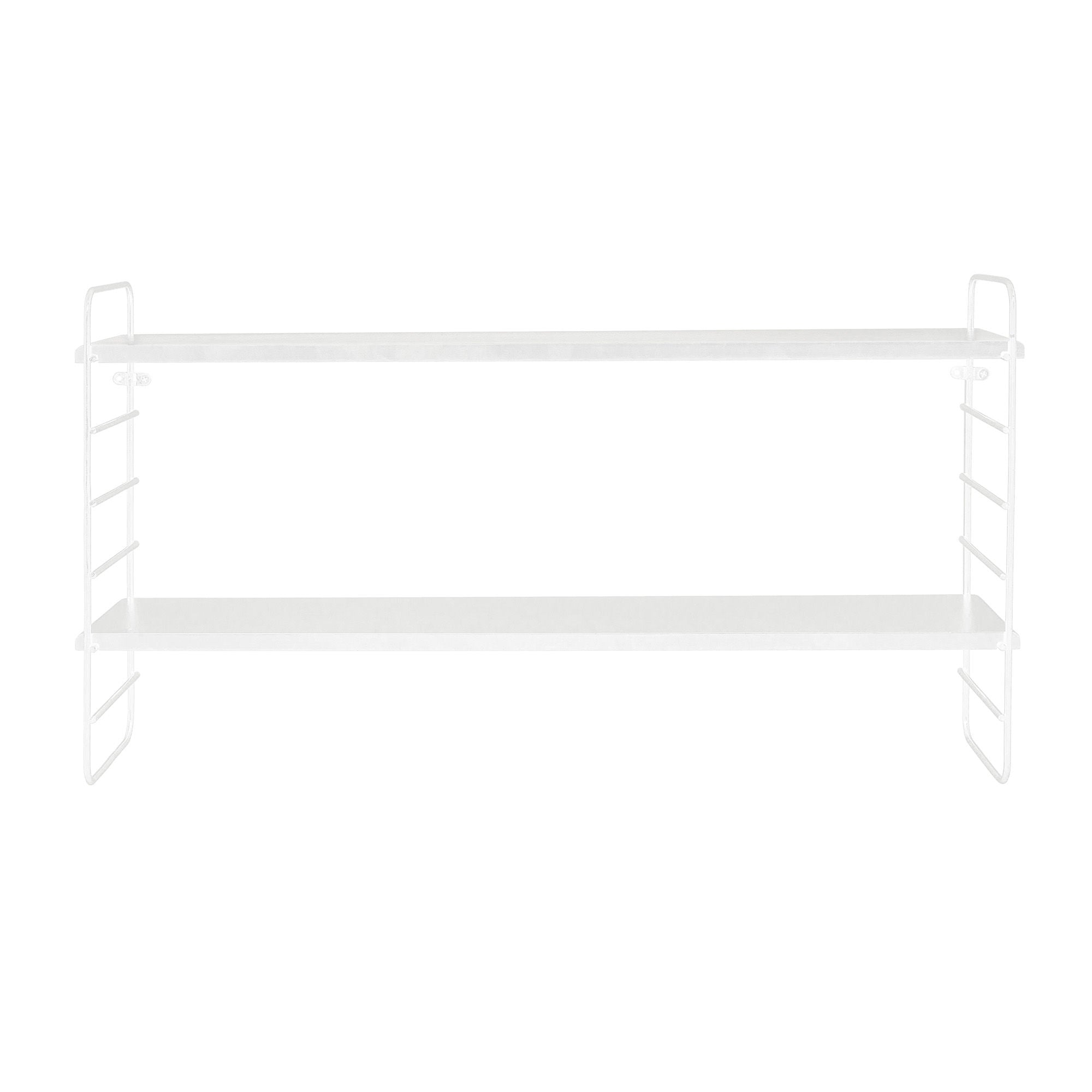 North Regal Weiß MDF Leichtes Wandregal Aus MDF Holz Eisen Modern