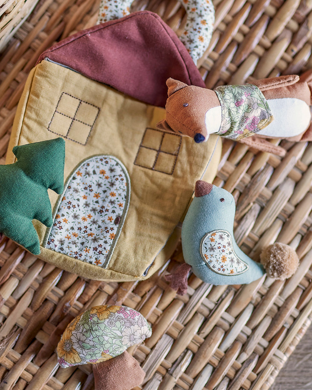 Tio Plüschtier, Braun, Leinen