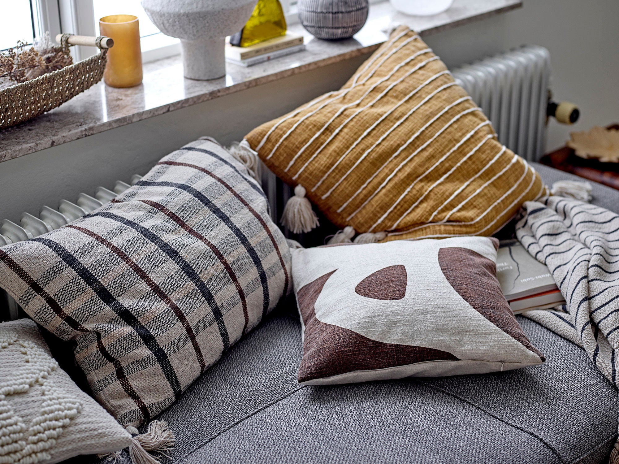 Evi Marmorschale Blumenform Natur Sandfarben Lebensmittelecht Dekorative Schale für Zuhause