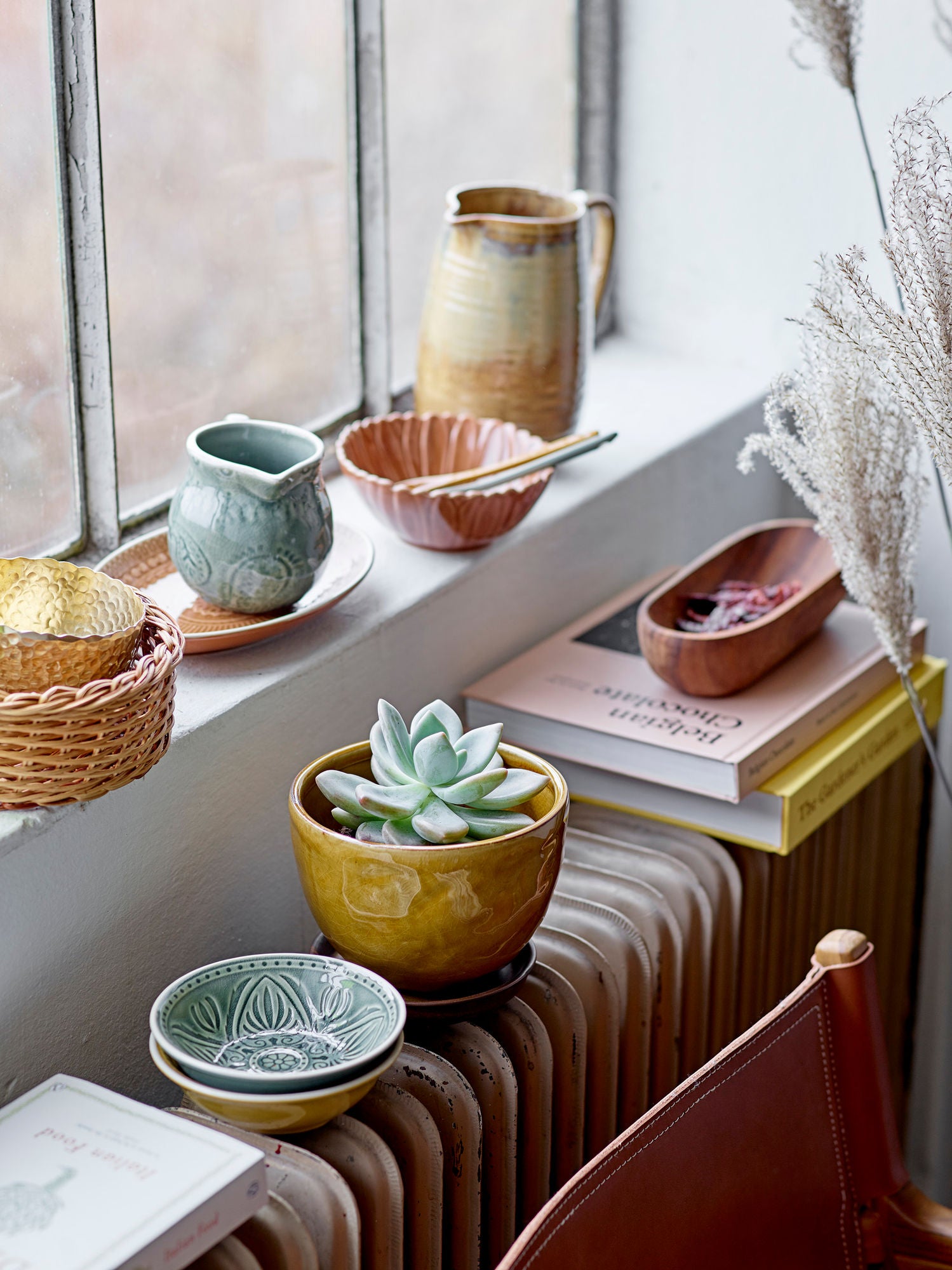 Ollie Loungesessel Teakleder Bequemer Sitzkomfort mit Handwerkskunst