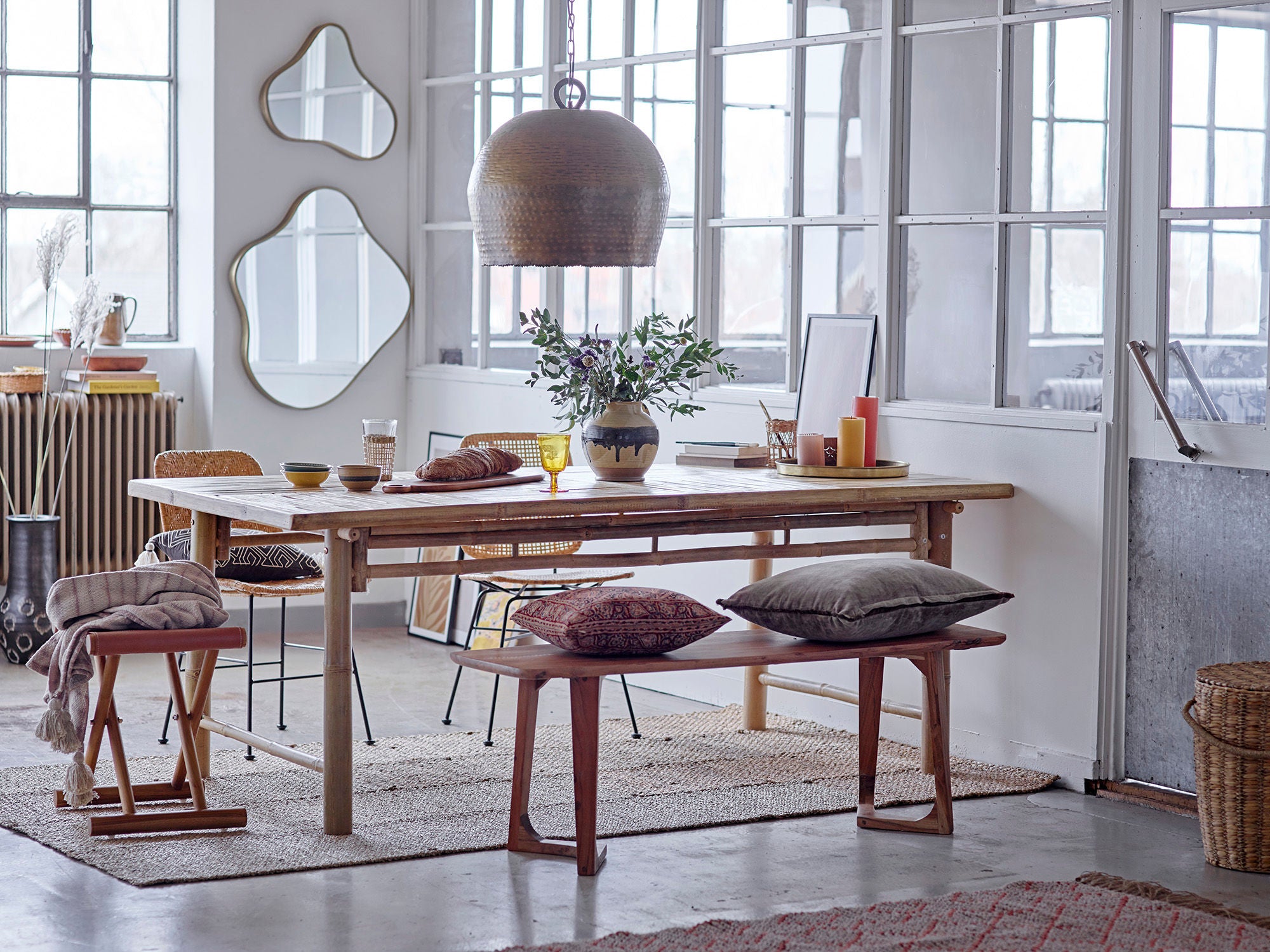 Solange Natur Steingut Krug mit Handglasur und Unikat Charakter