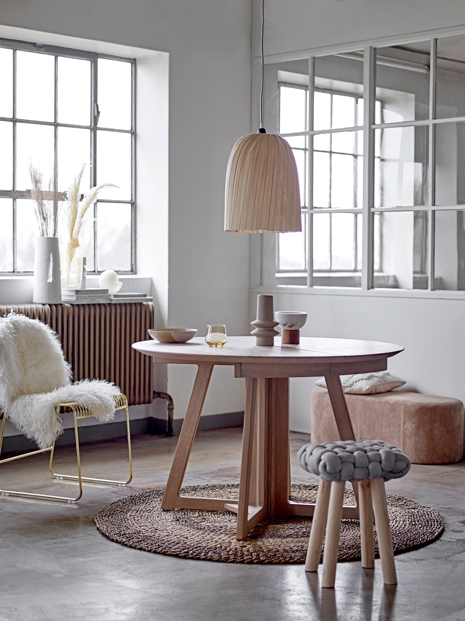 Owen Ausziehbarer Esstisch Eiche FSC 100 Prozent Zertifiziert mit Zusatzplatten