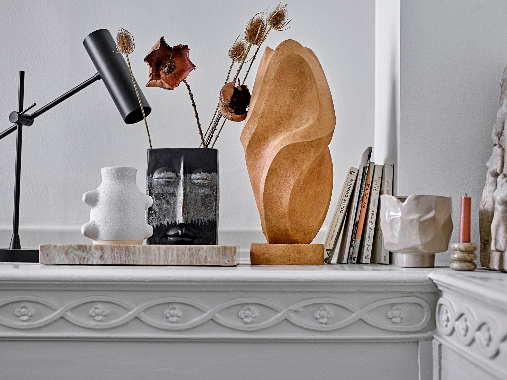 Majsa Tablett Aus Marmor Braun Elegante Ordnung für Bad Küche Wohnzimmer