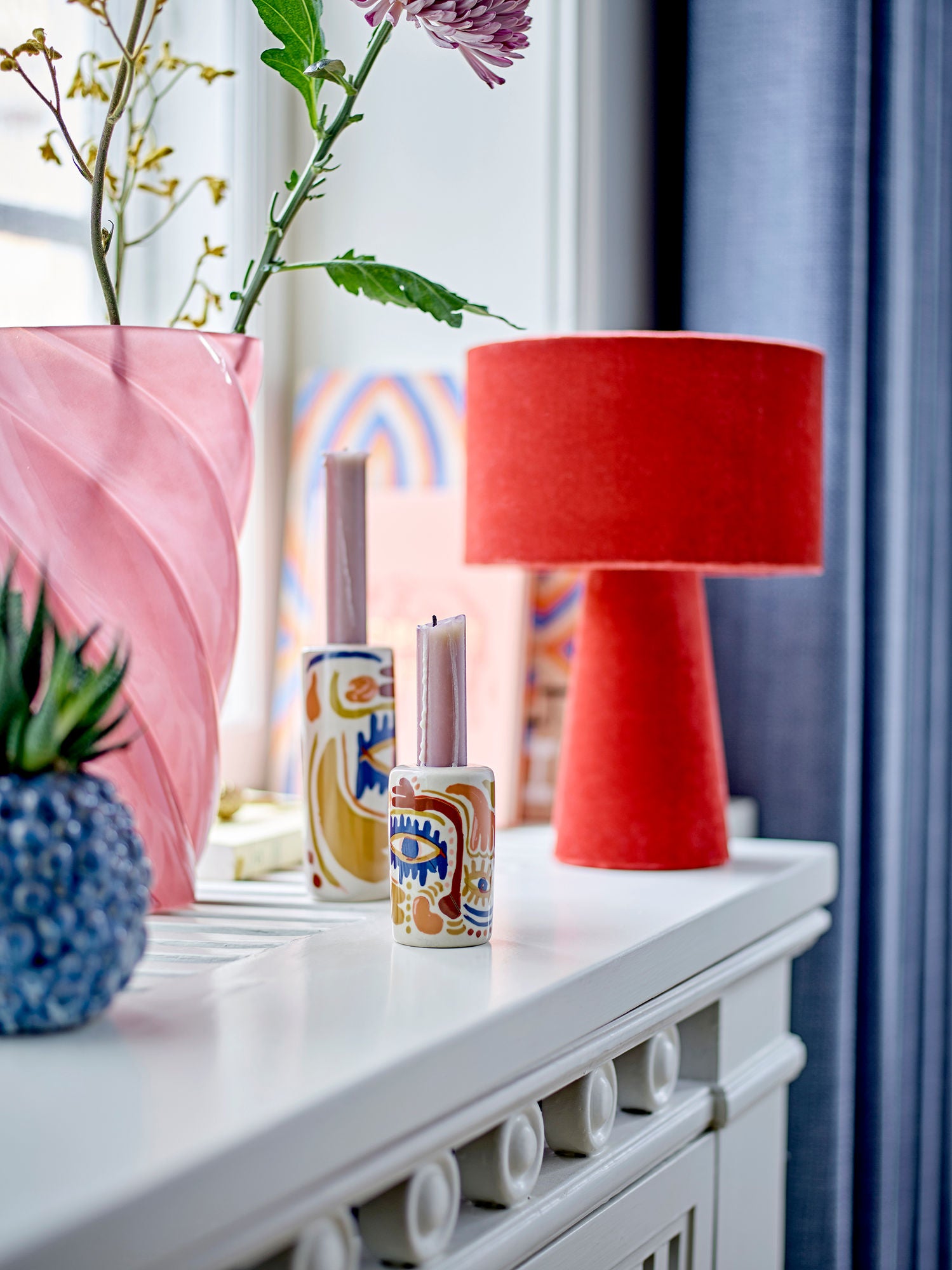 Callo Vase – Mundgeblasenes Glas mit elegantem Wirbel-Effekt