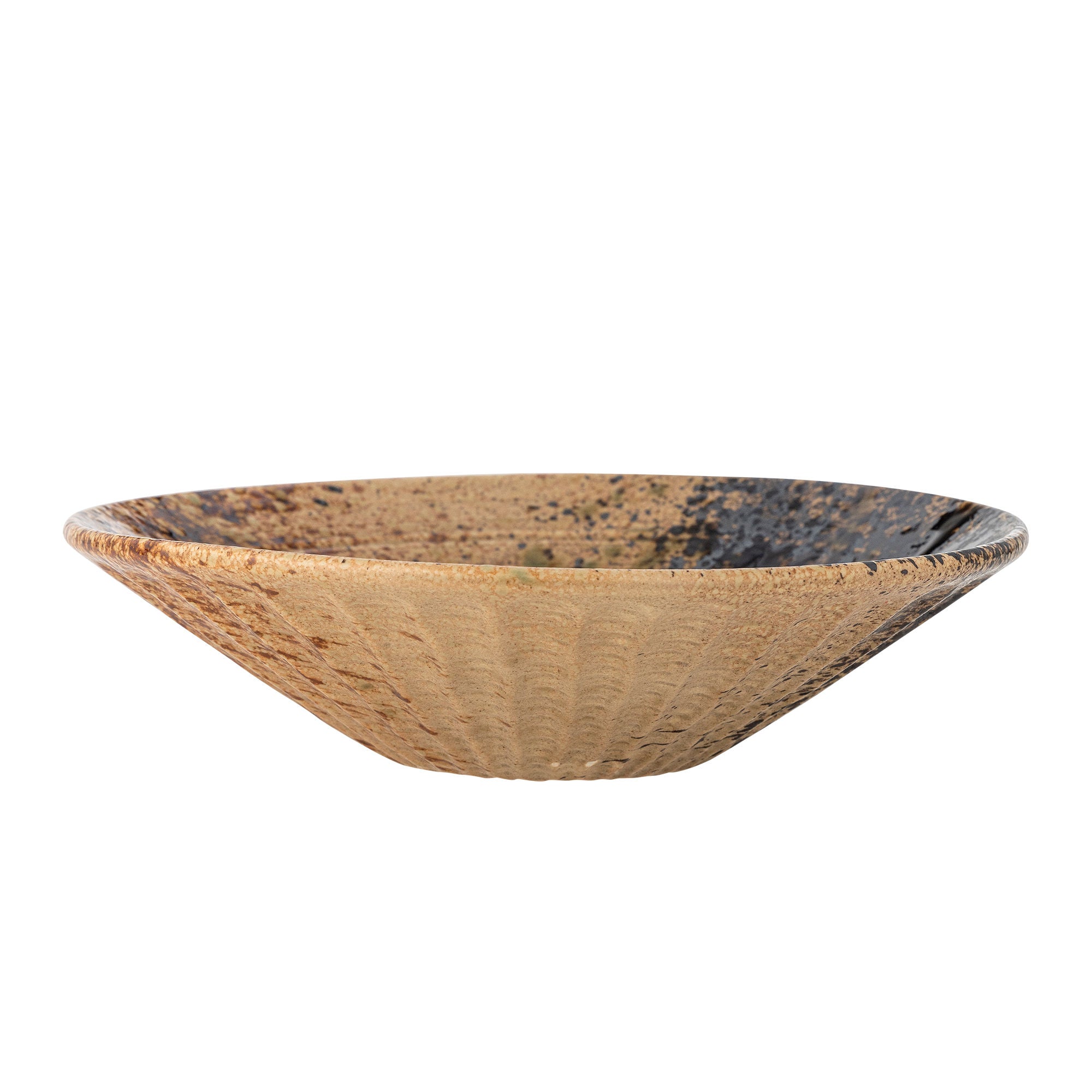 Larken Servierplatte, Schwarz, Steingut