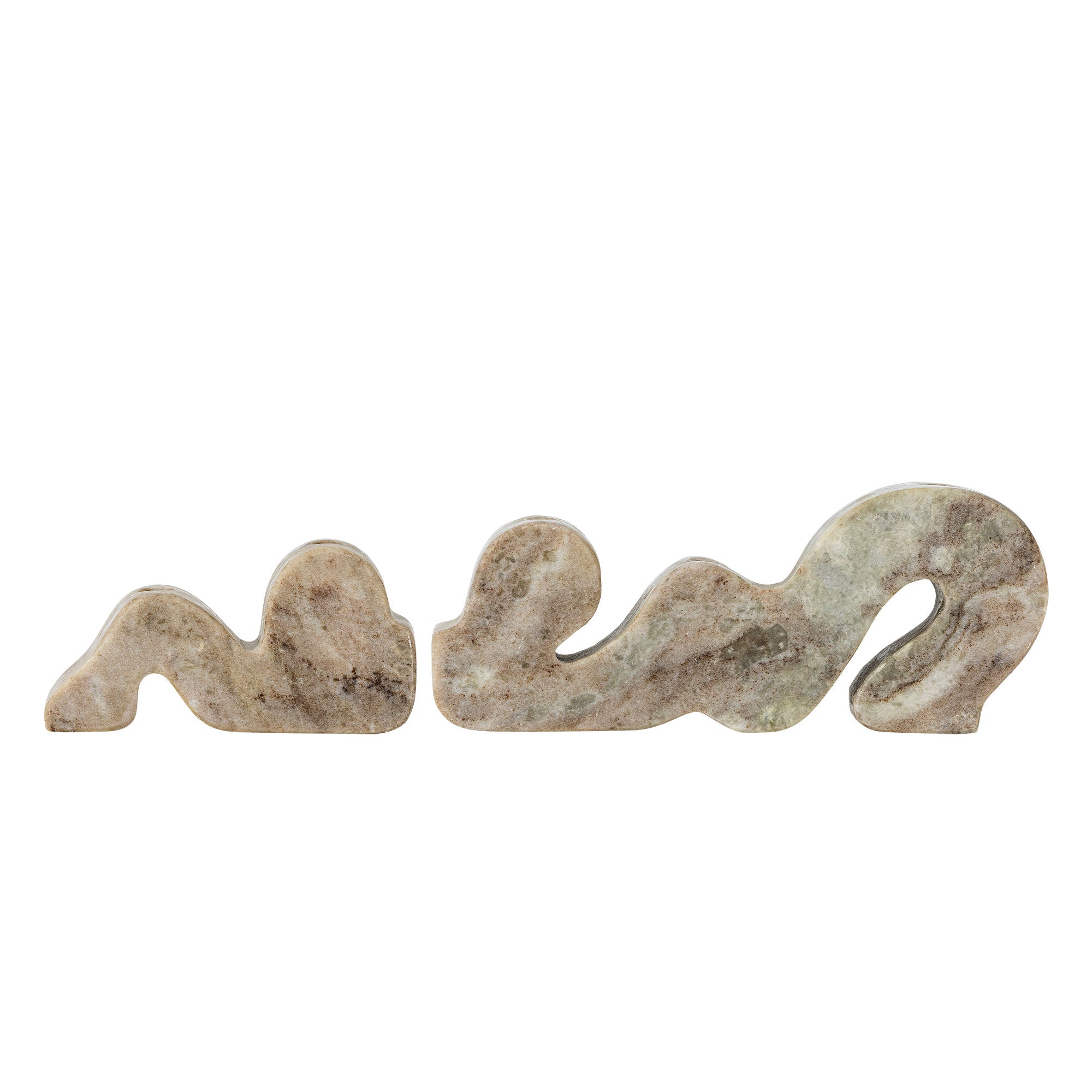 Liabella Kerzenhalter, Grau, Marmor