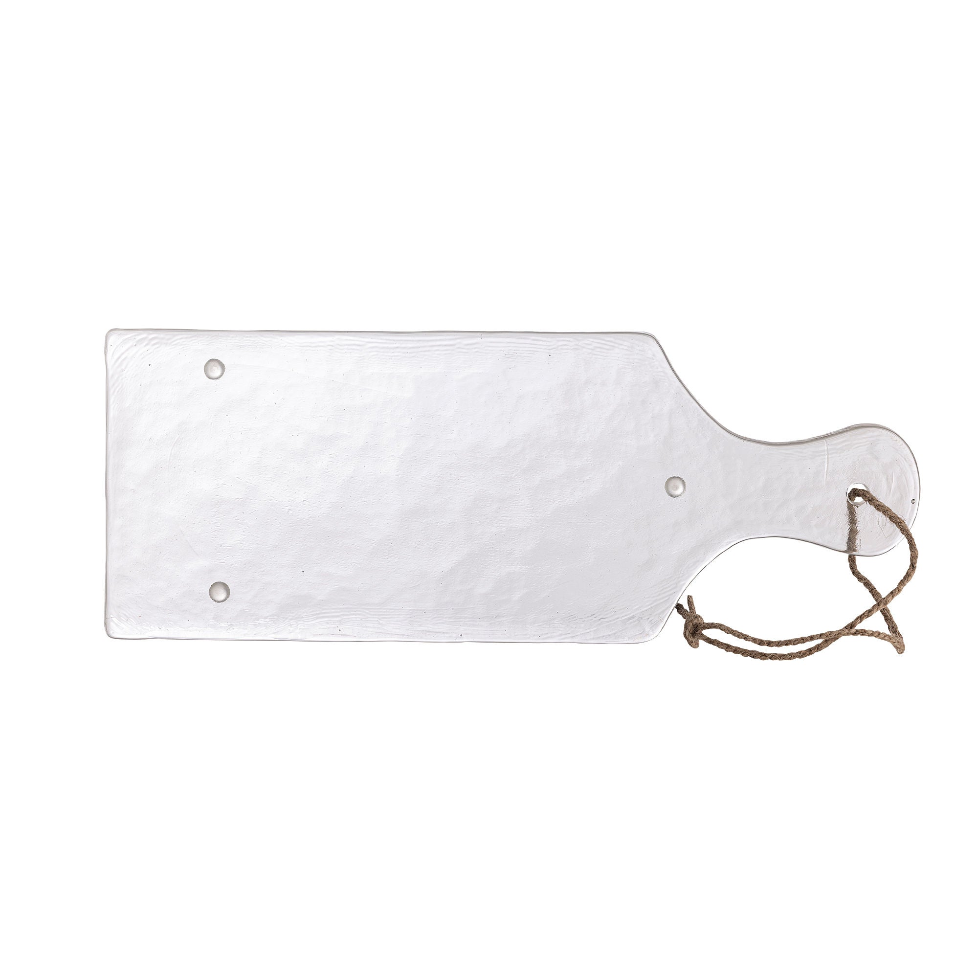 Johni Servierbrett, Klar, Recyceltes Glas