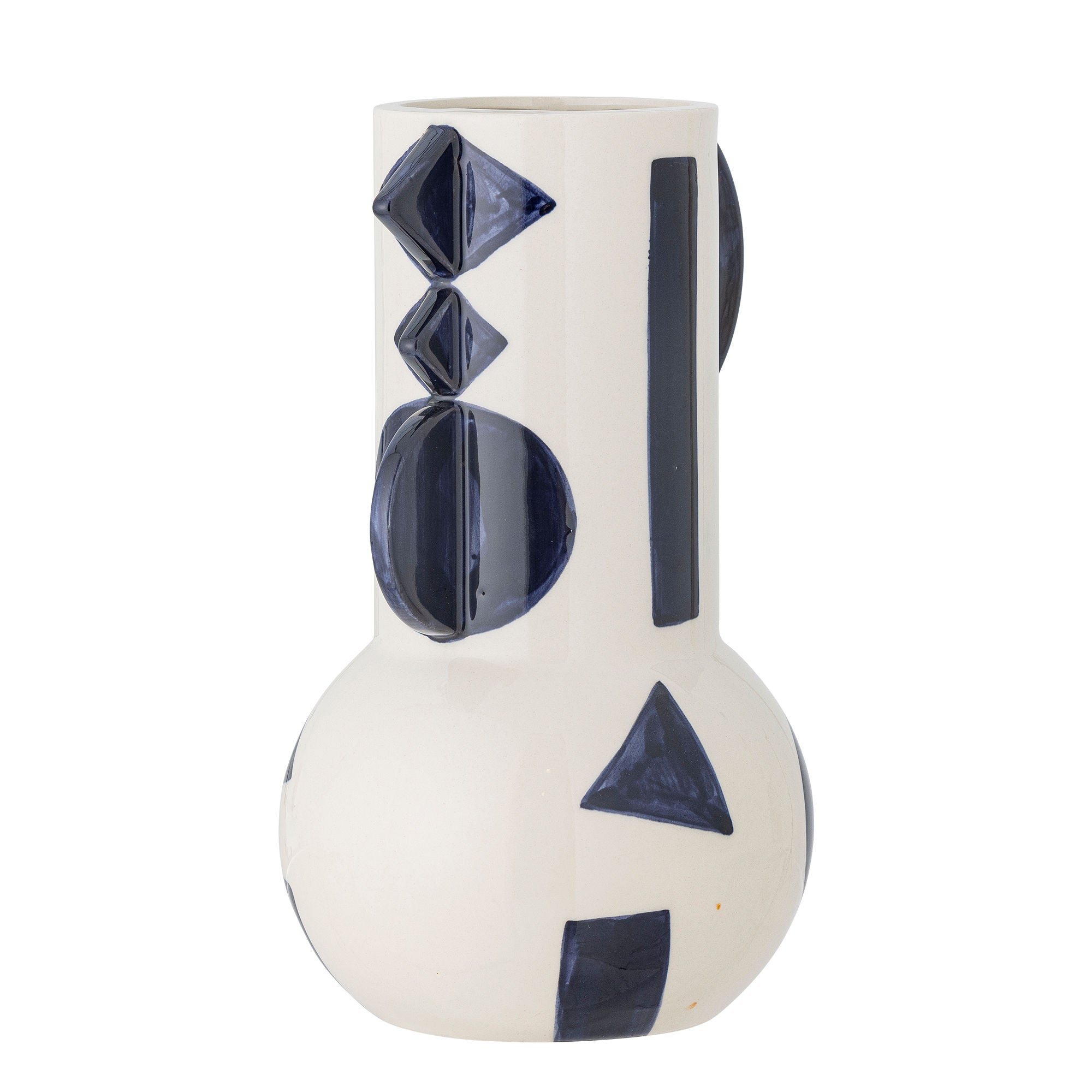 Graphica Vase – Handbemaltes Steingut mit modernem, grafischem Design