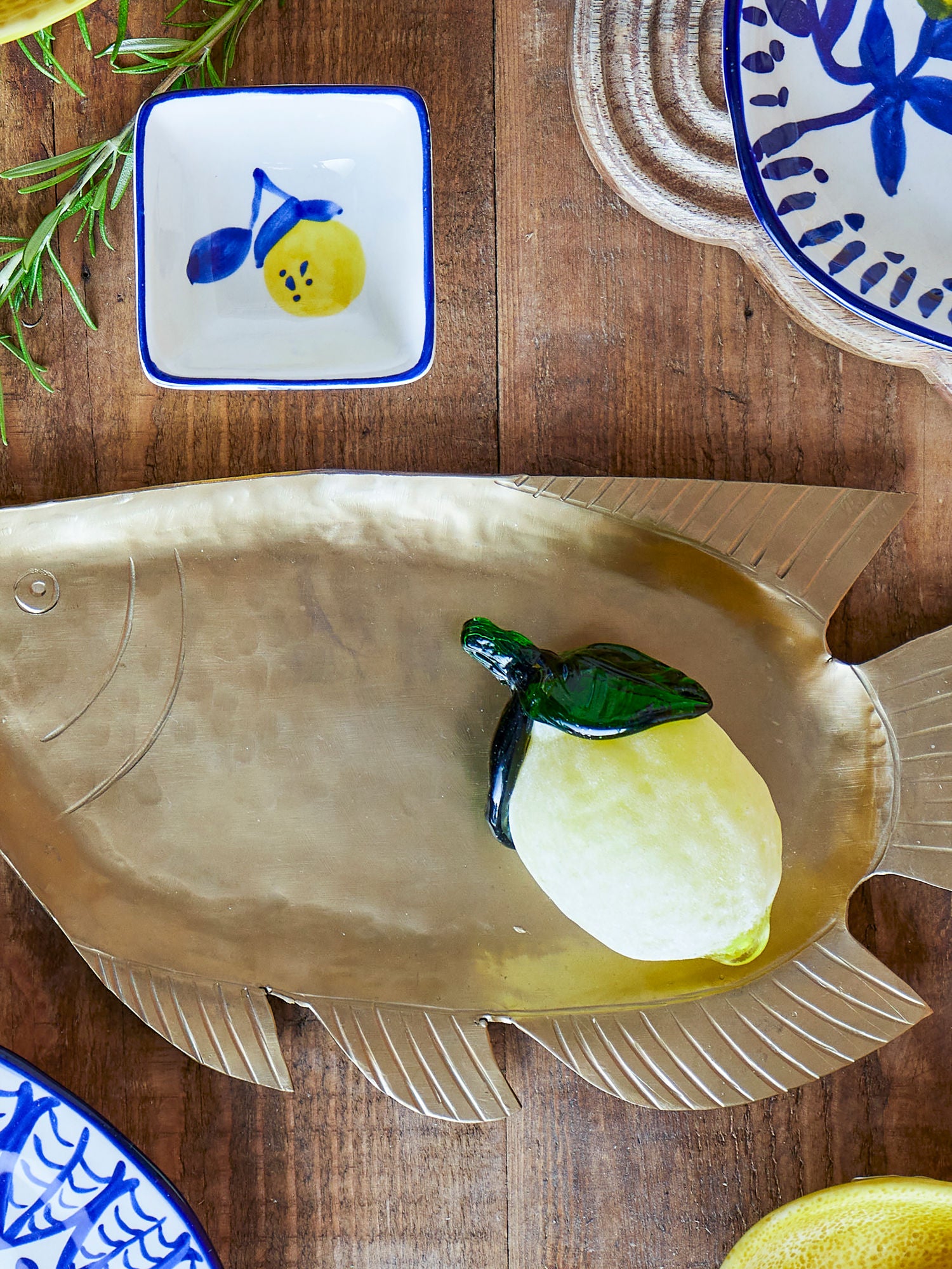 Limone Deko, Gelb, Glas