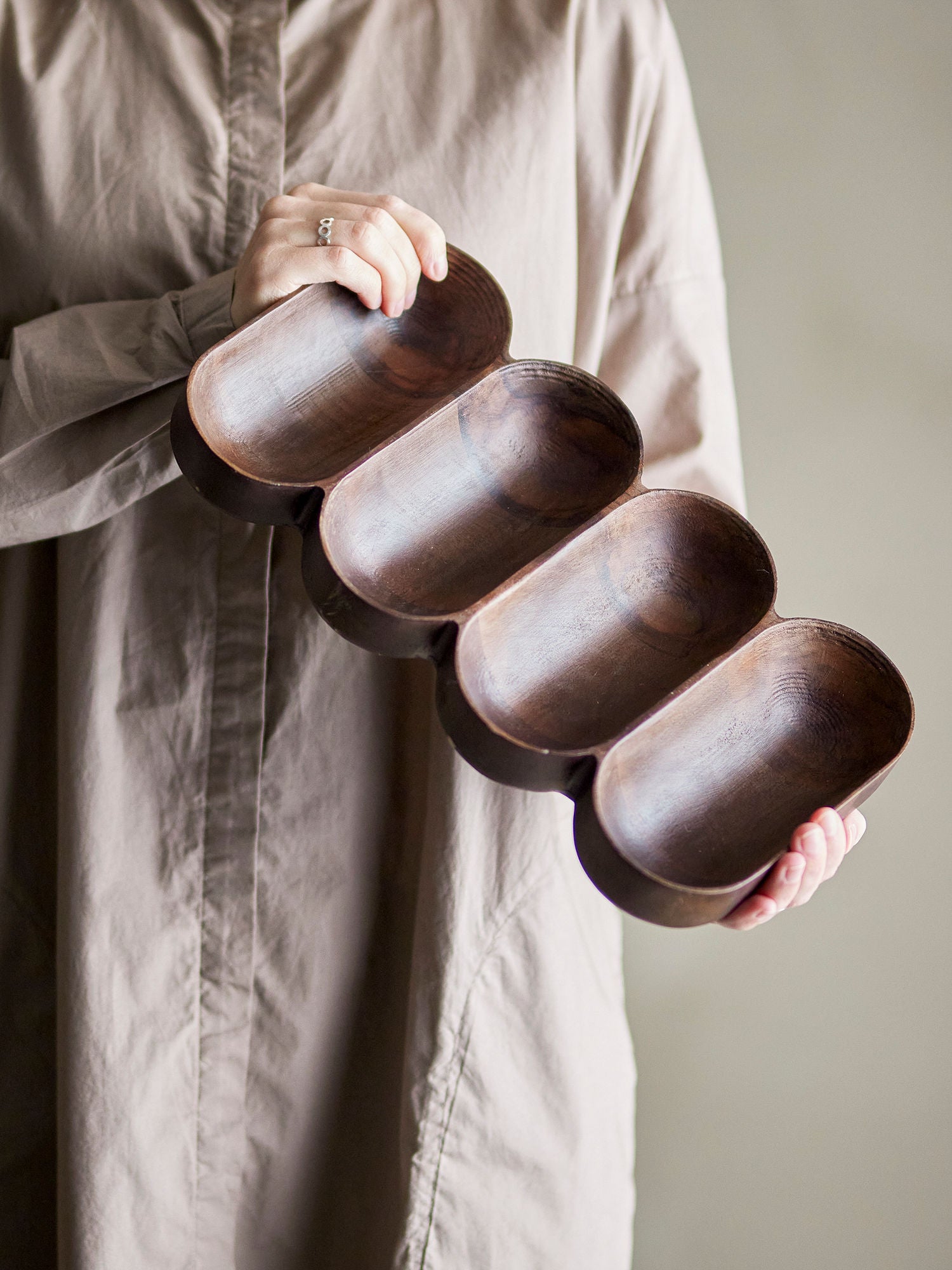 Maluna Serviertablett, Braun, FSC® 100%, Mango