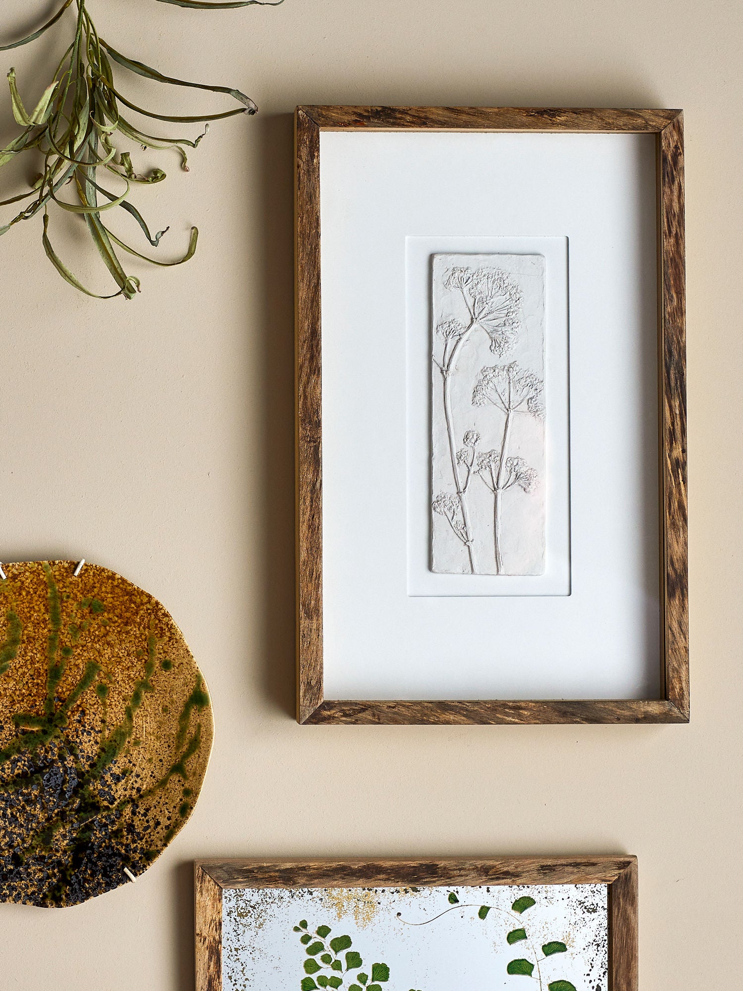 Mey Illustration mit Rahmen, Natur, Tannenholz