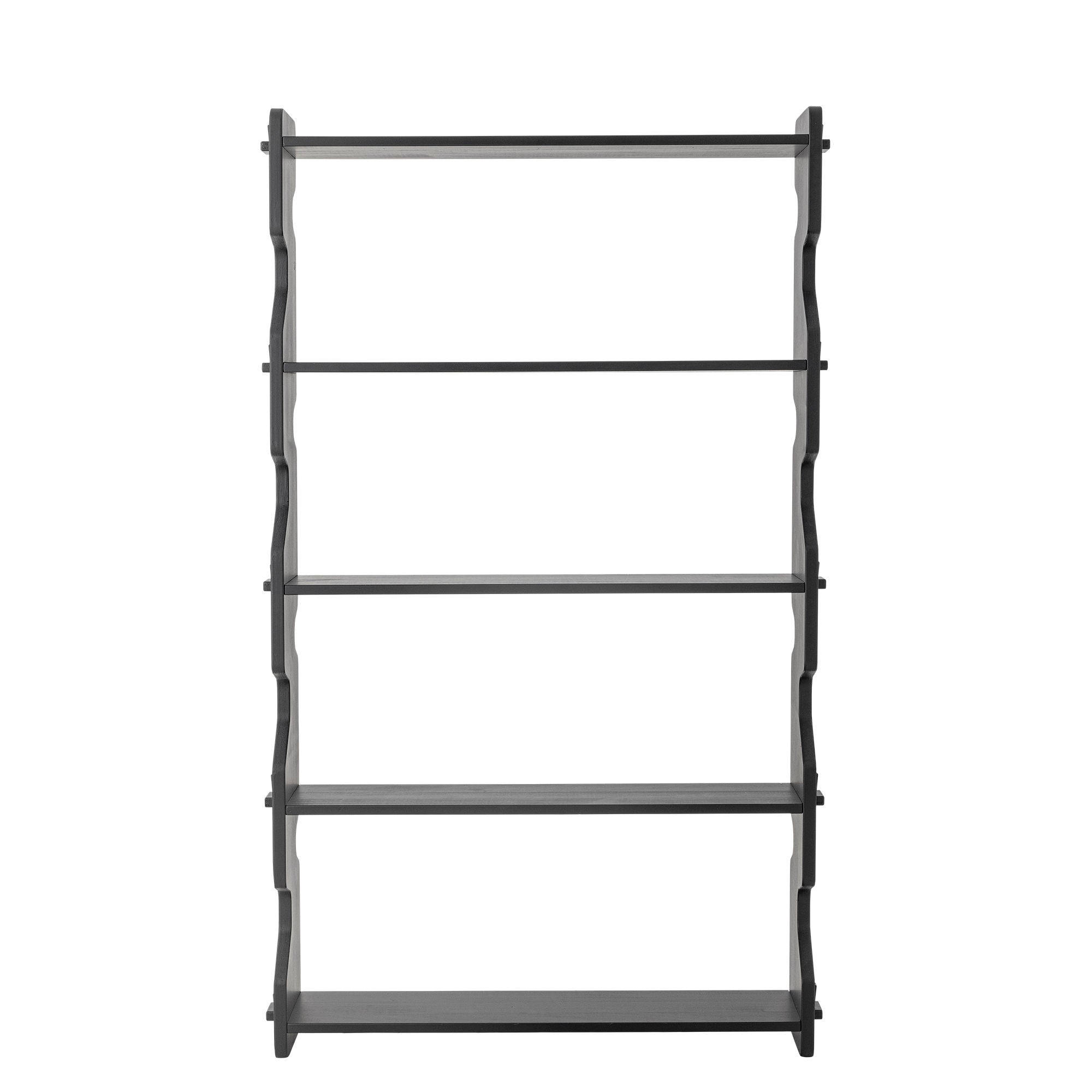 Savoya Bücherregal, Schwarz, Kiefernholz