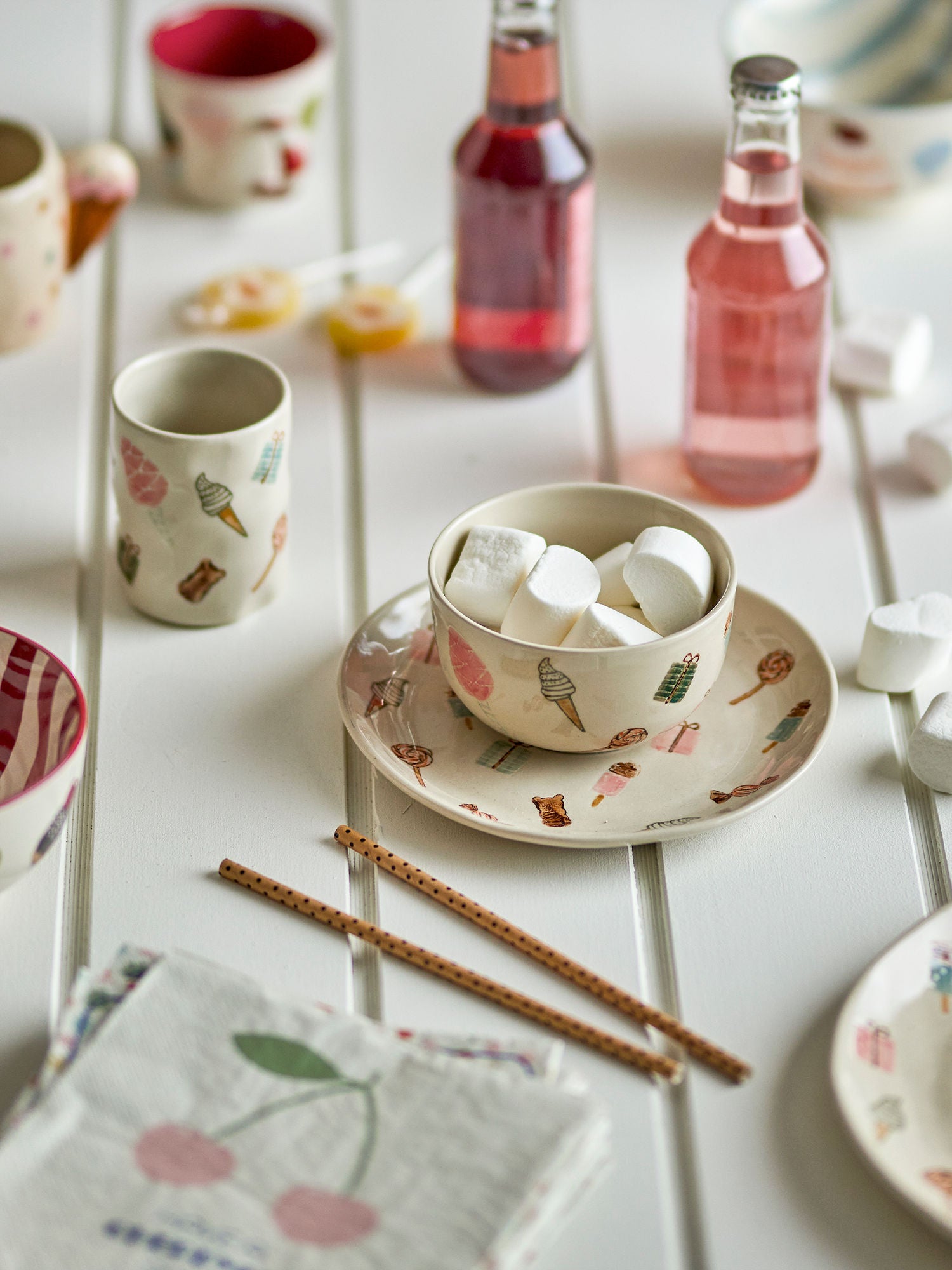 Sweets Geschirr-Set, Natur, Steingut