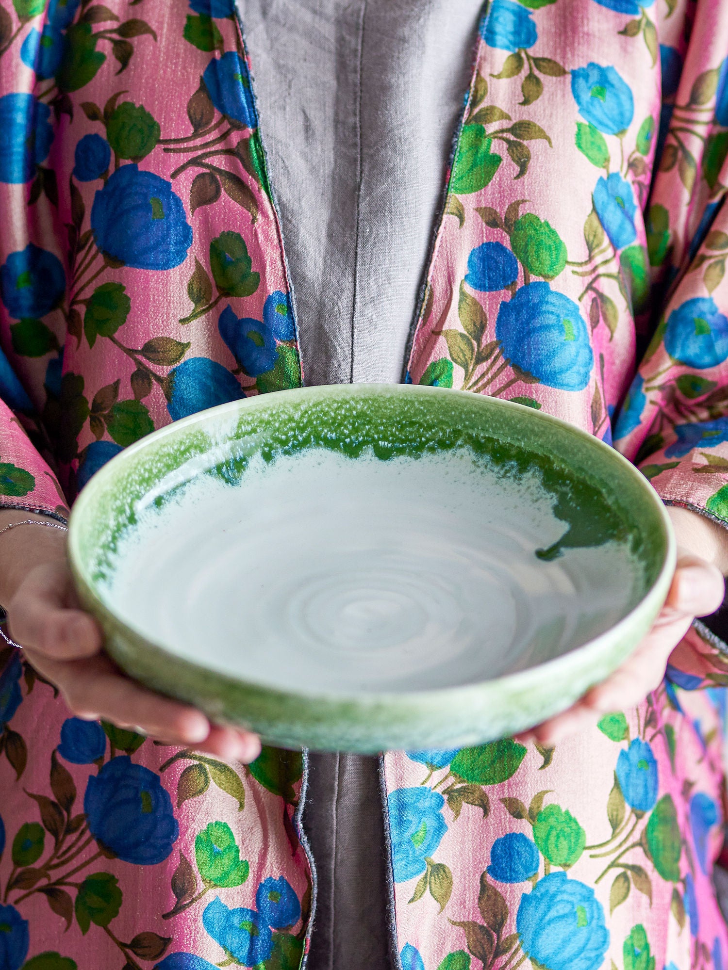 Prim Servierplatte, Grün, Steingut