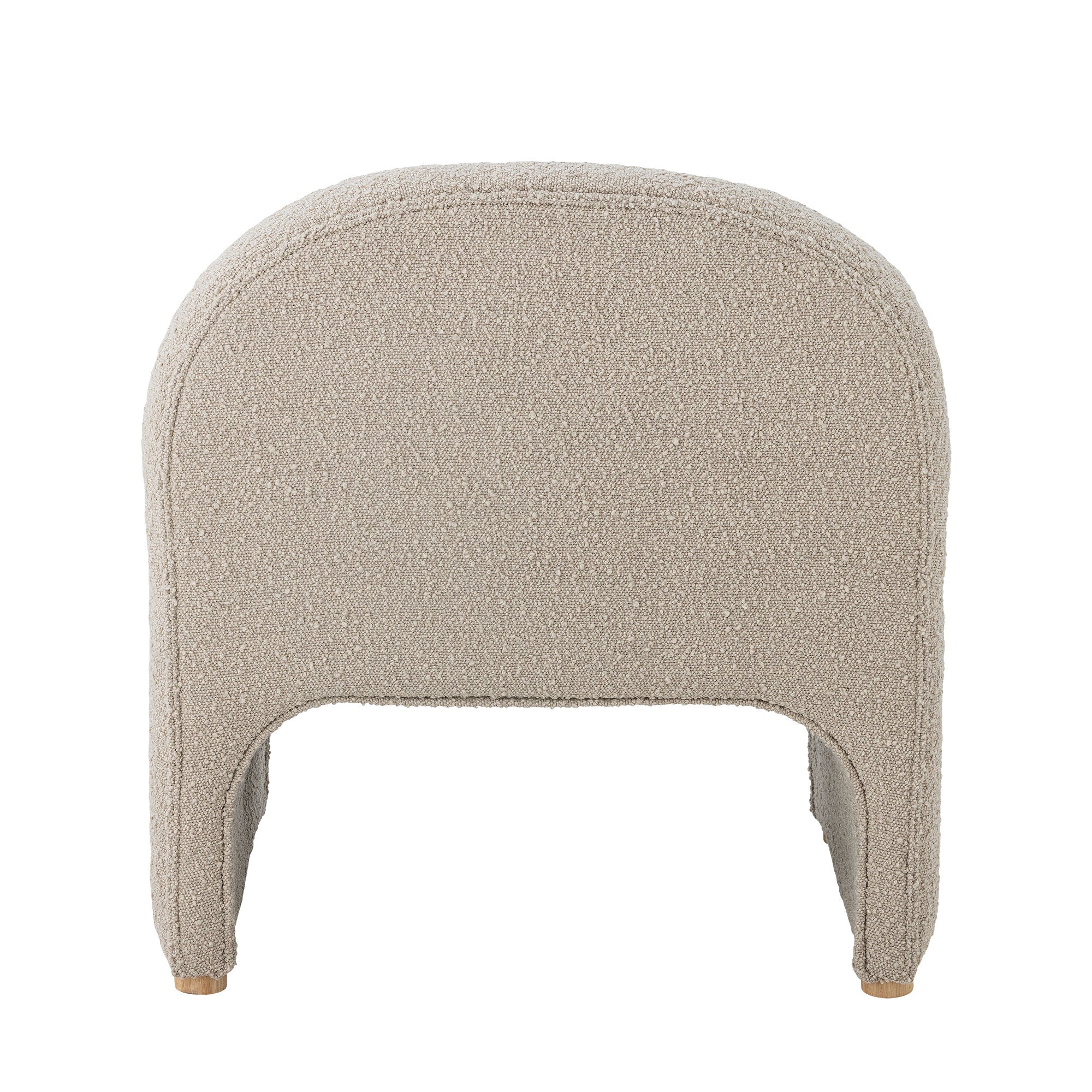 Neel Loungesessel Natur Boucle Creme Weiss Skulpturales Design Sitzkomfort