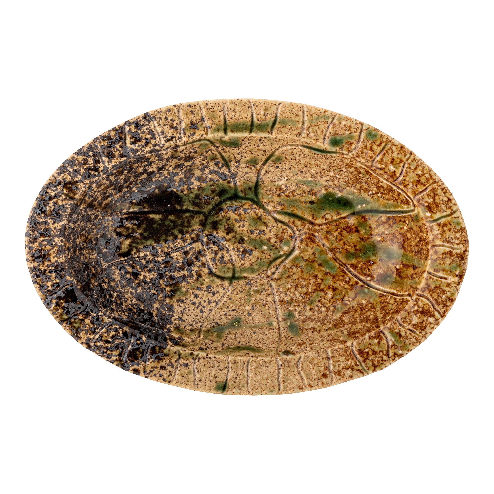 Larken Servierplatte von Creative Collection – Handdekoriert & einzigartig glasiert