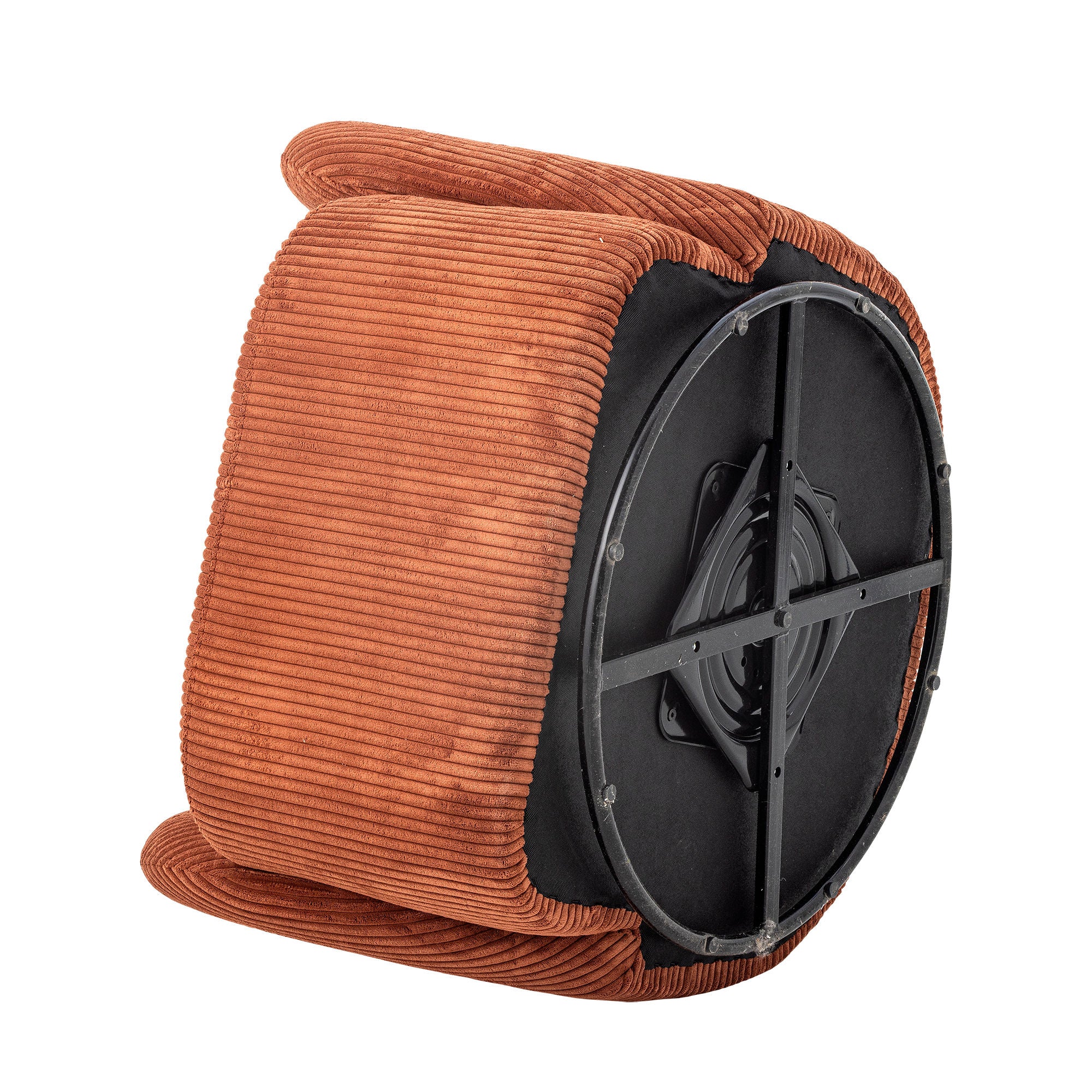 Pradi Loungesessel Leuchtendes Orange mit Drehbarer Basis und Weichem Samt