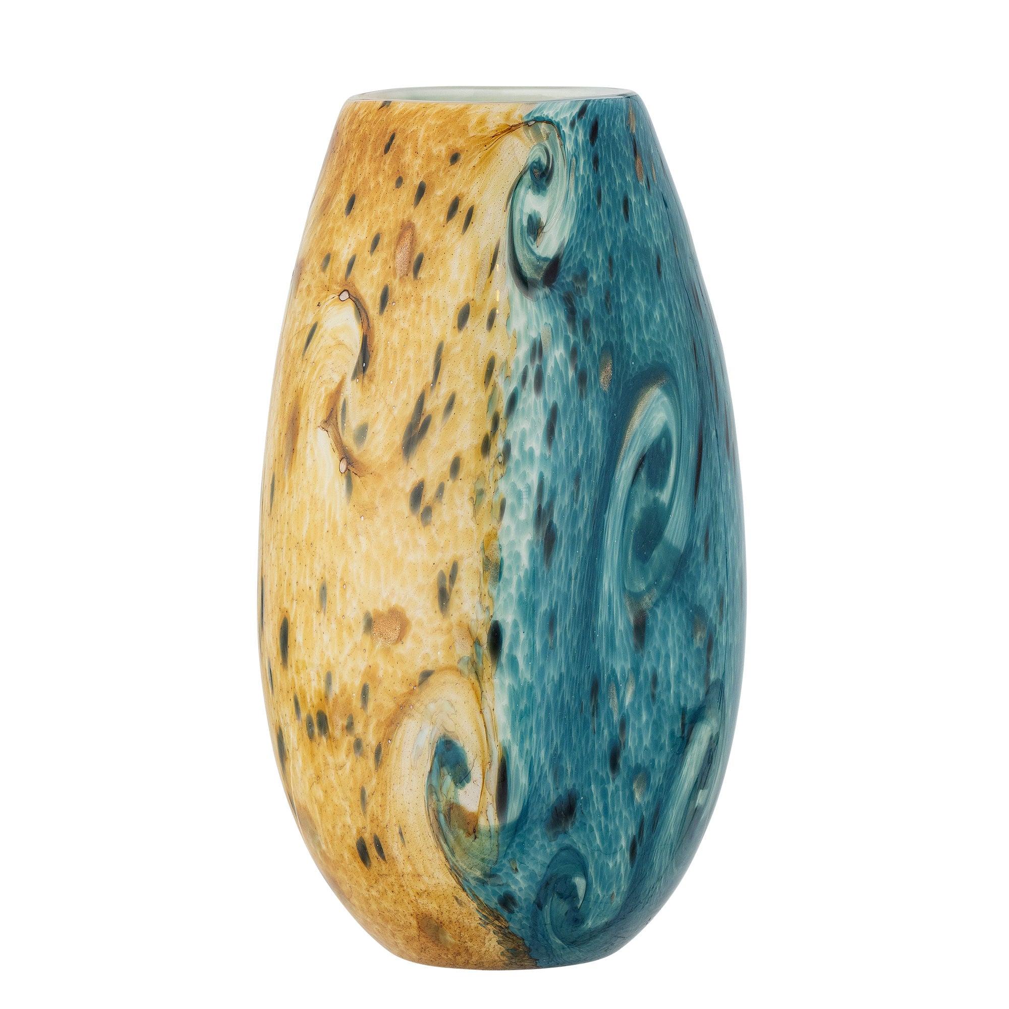 Kalian Vase, Blue, Glas