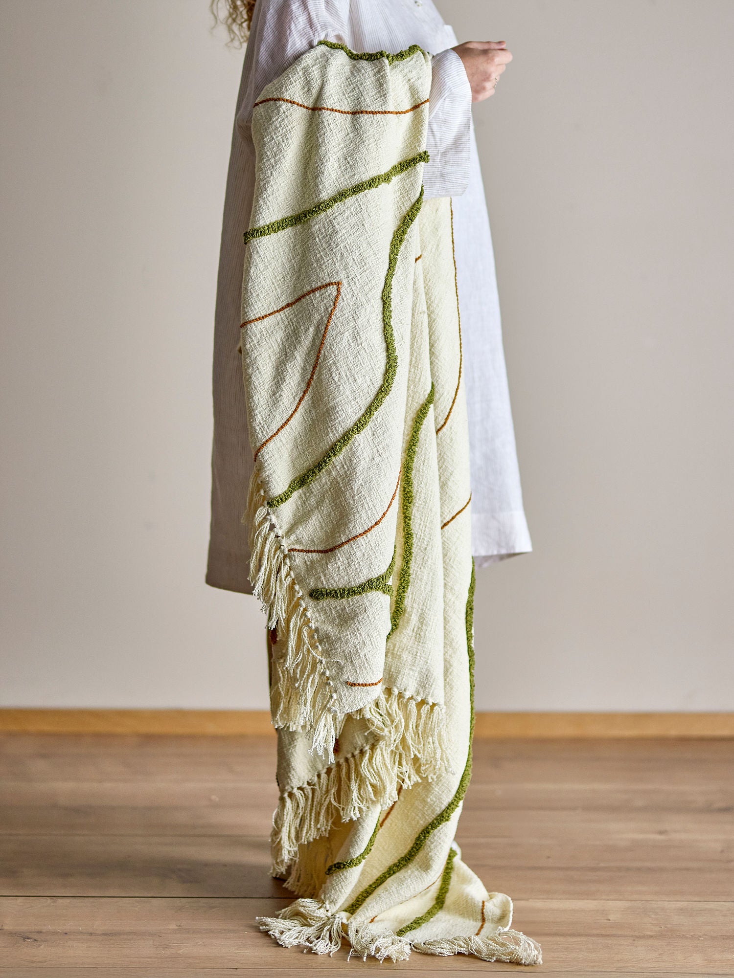 Osasio Plaid Decke, Grün, Baumwolle OEKO-TEX®