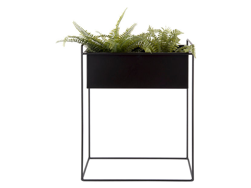 Pflanzentopf-Set Essence Massives Eisen Schwarz Auf Beinen