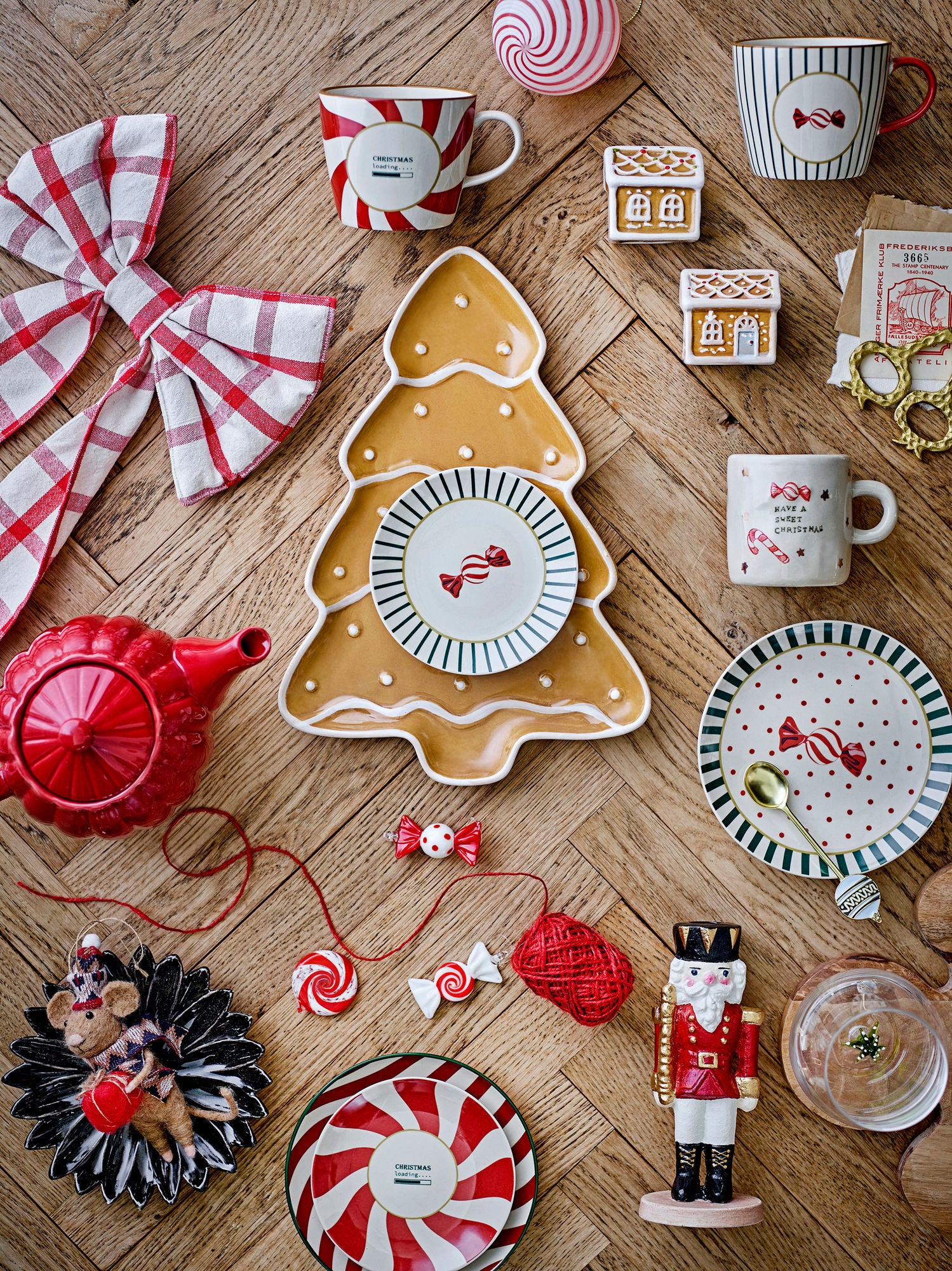 Peo Ornament Deko Figuren, Braun, Wolle