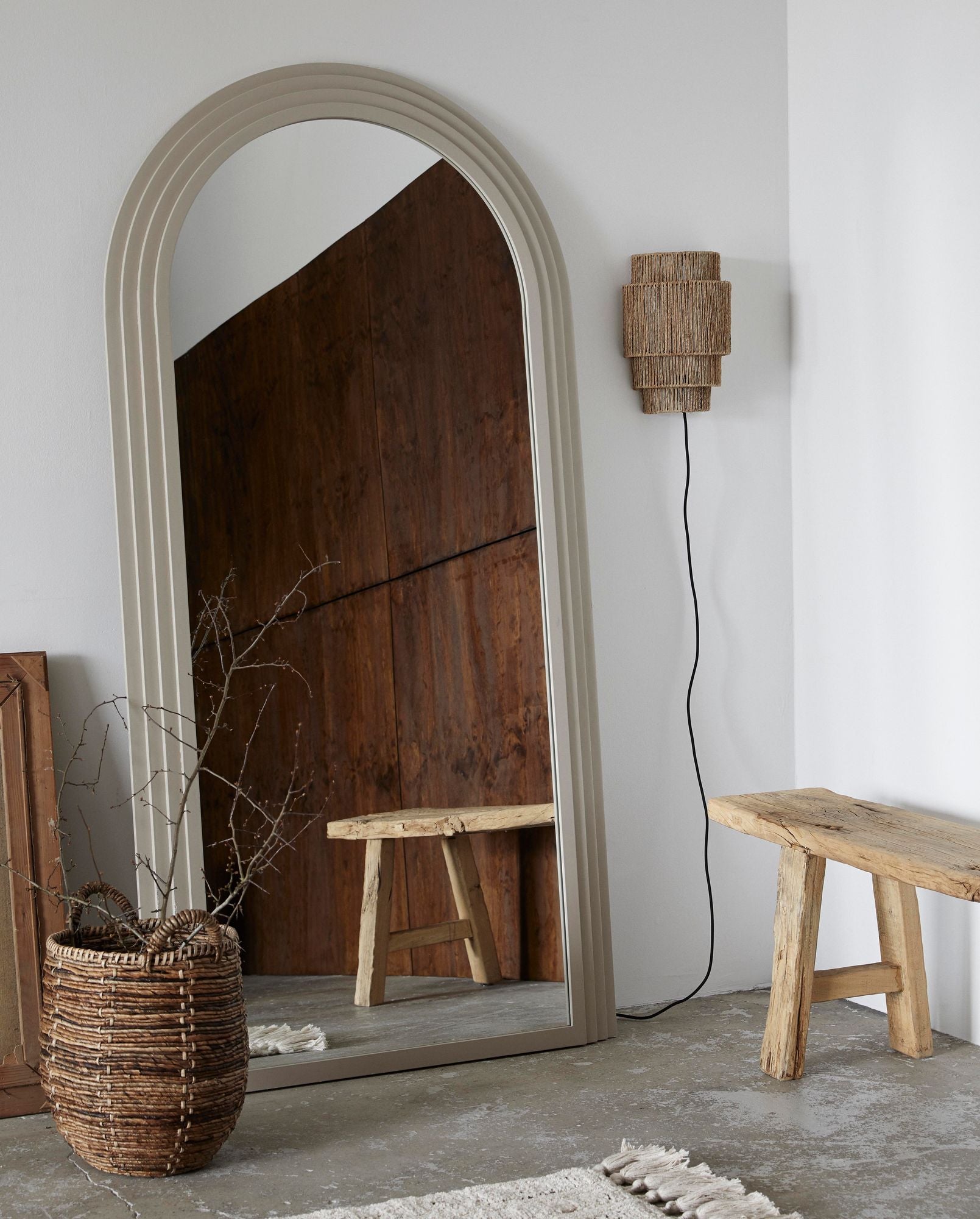 AIDOS Wandlampe Nature Jute Wärme und Ruhe Atmosphäre Schafft Gemütlichkeit